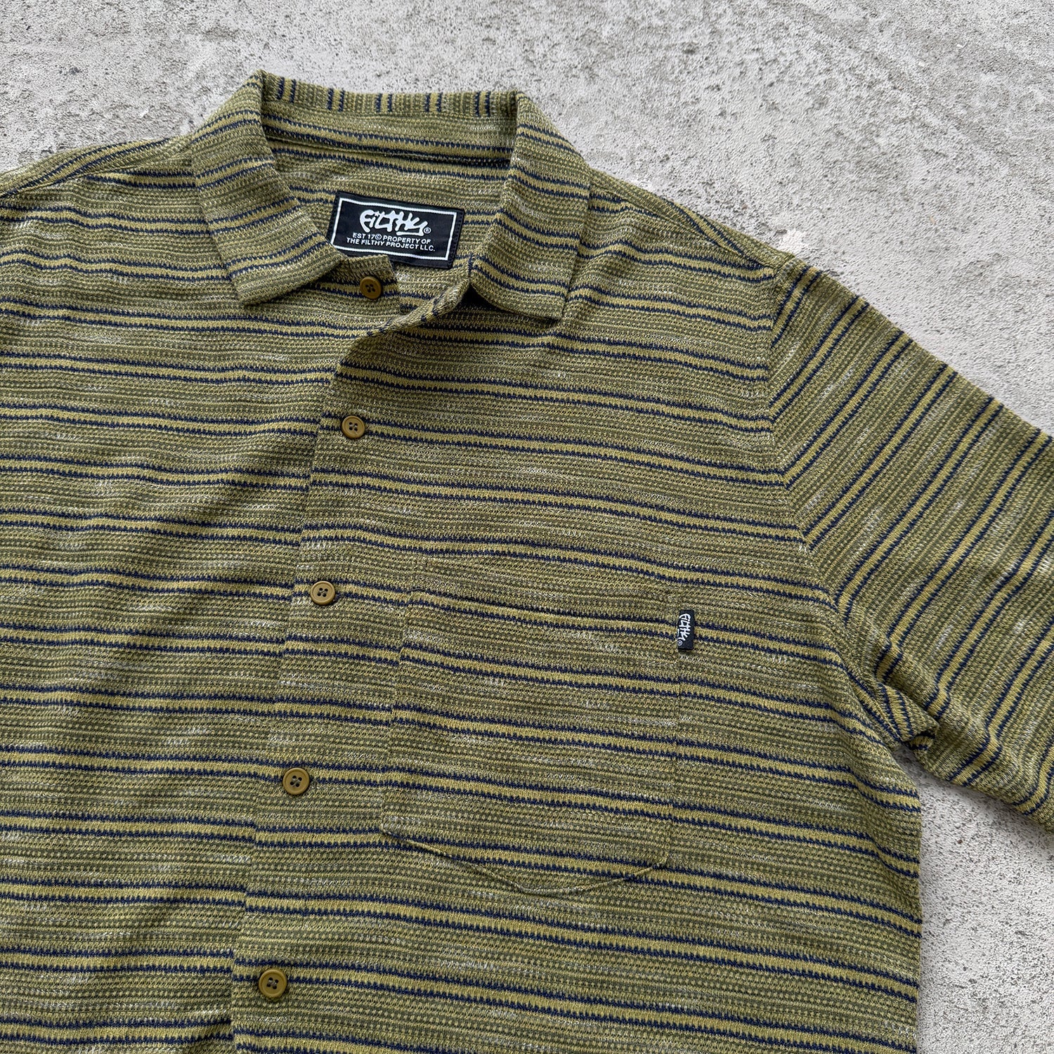 filthy® lead singer button-up knit