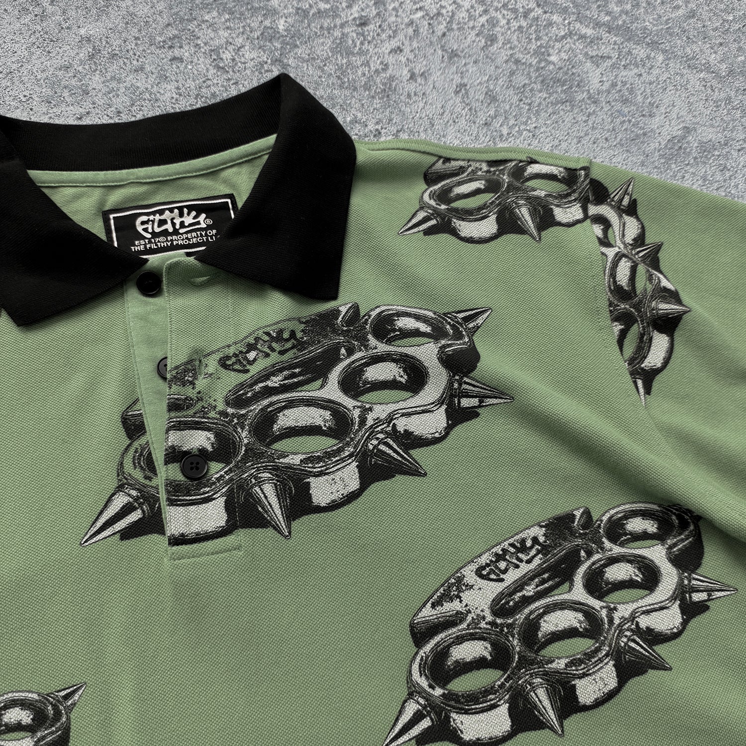 filthy® brass all-over polo (sage)