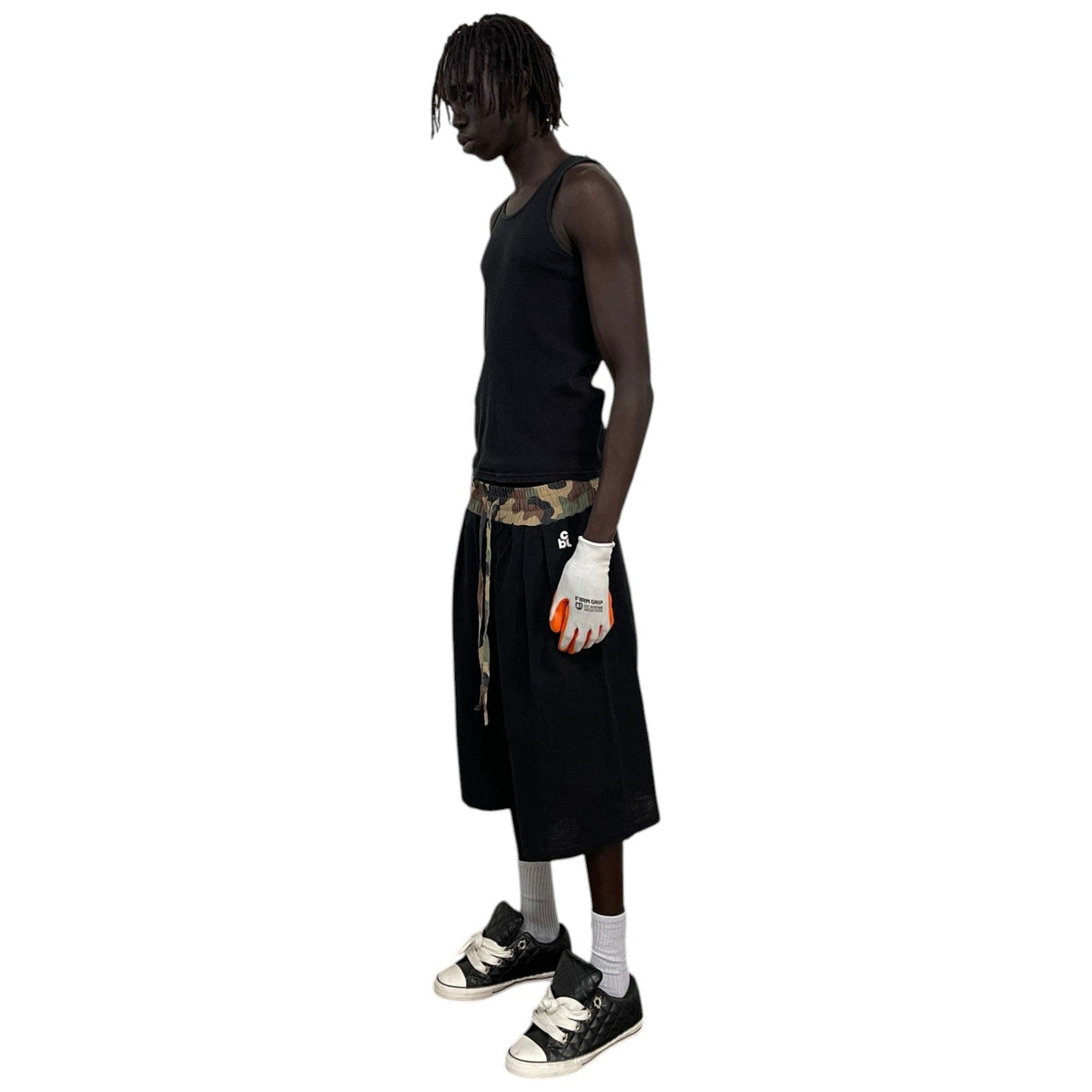 Waistband Shorts, Camo