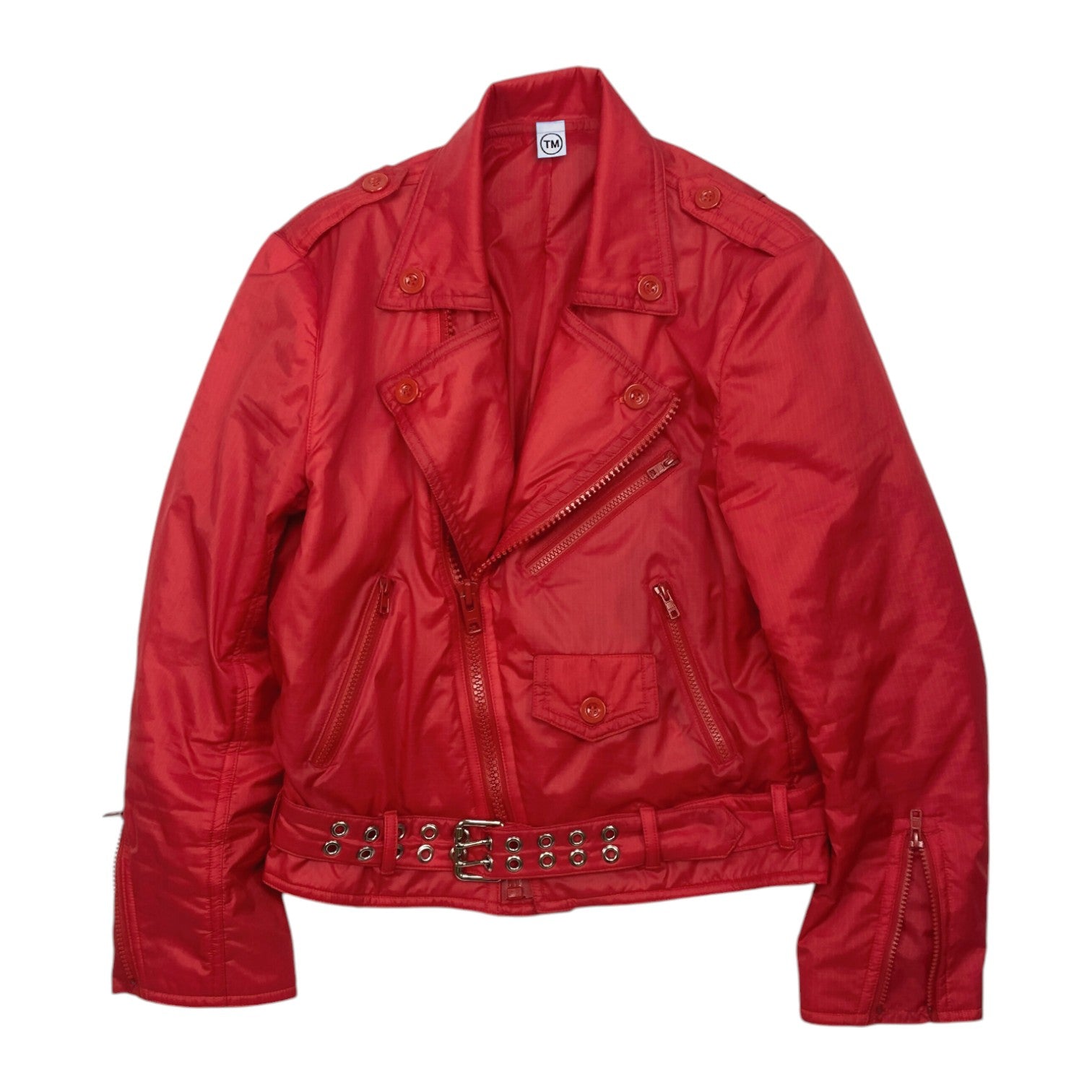 Ripstop Biker Jacket (Strawberry Red)