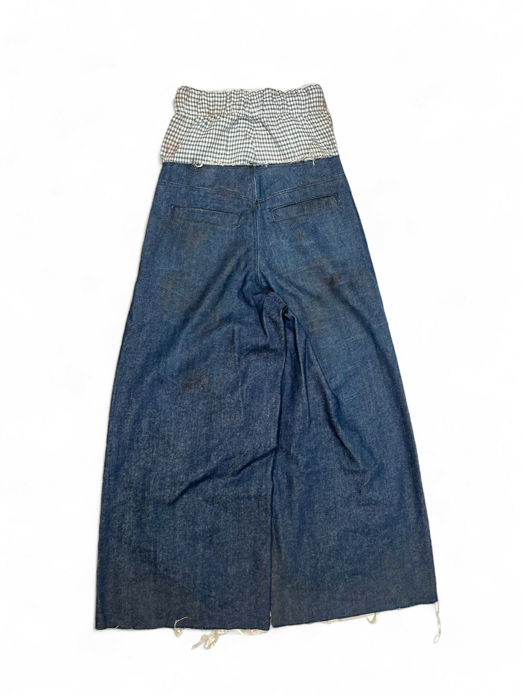 stacked flannel denim (baby blue)