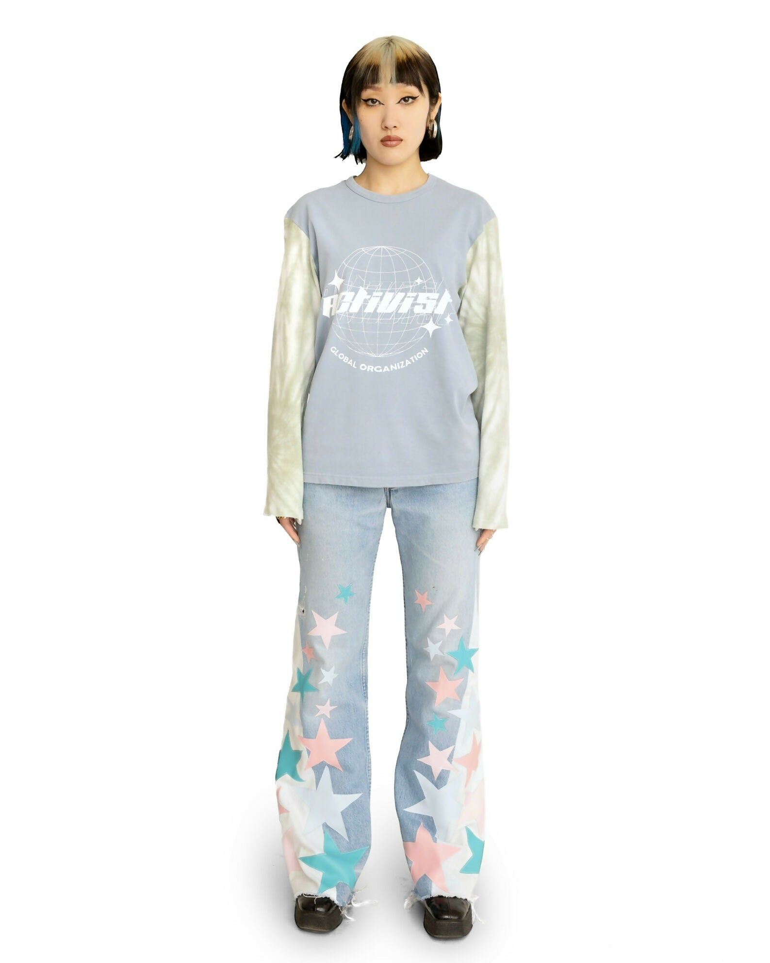 STAR SHOWER DENIM PANTS