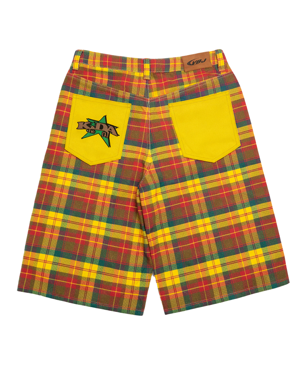 Kida's Plaid Denim Shorts