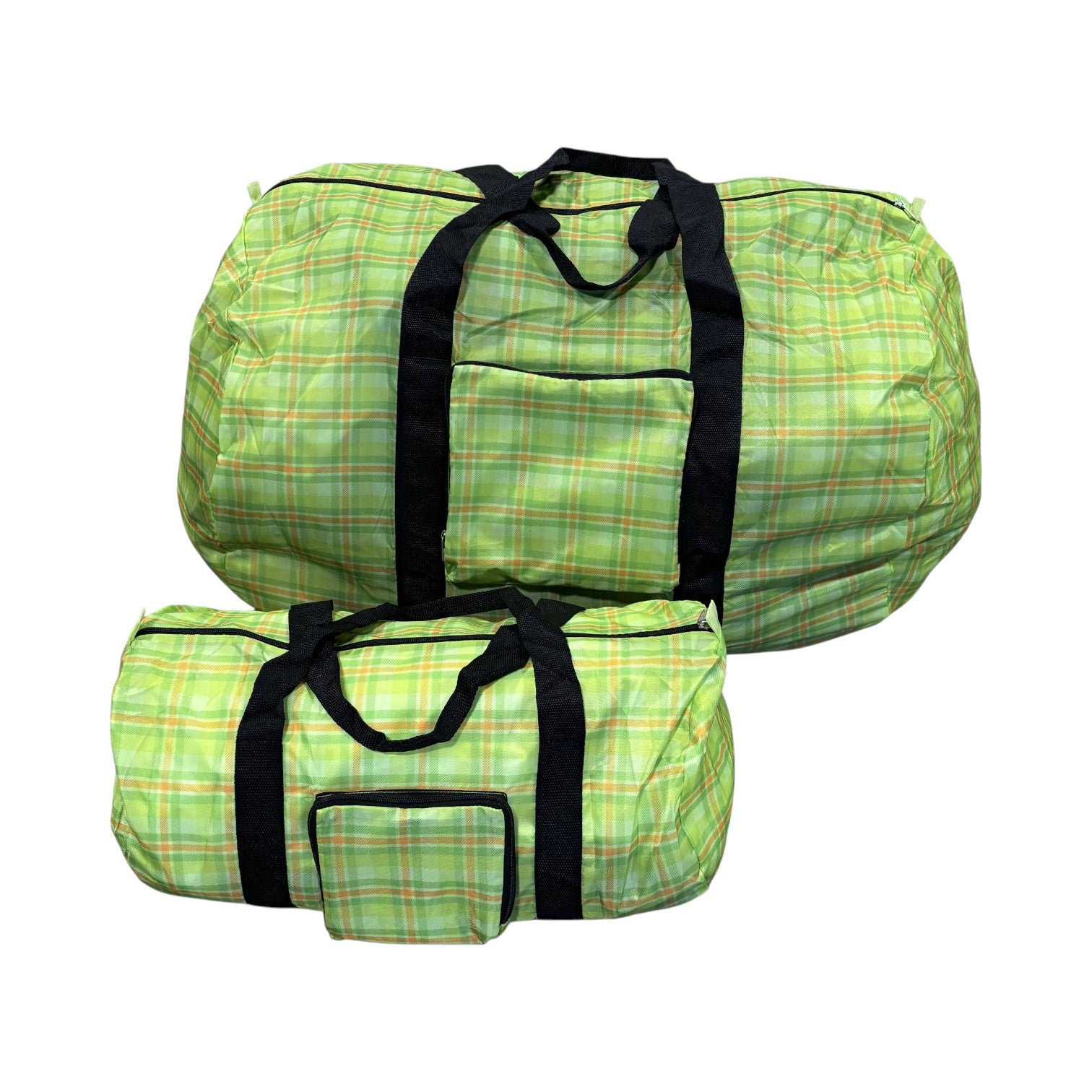 Packable Nylon Duffle Bag / Limon