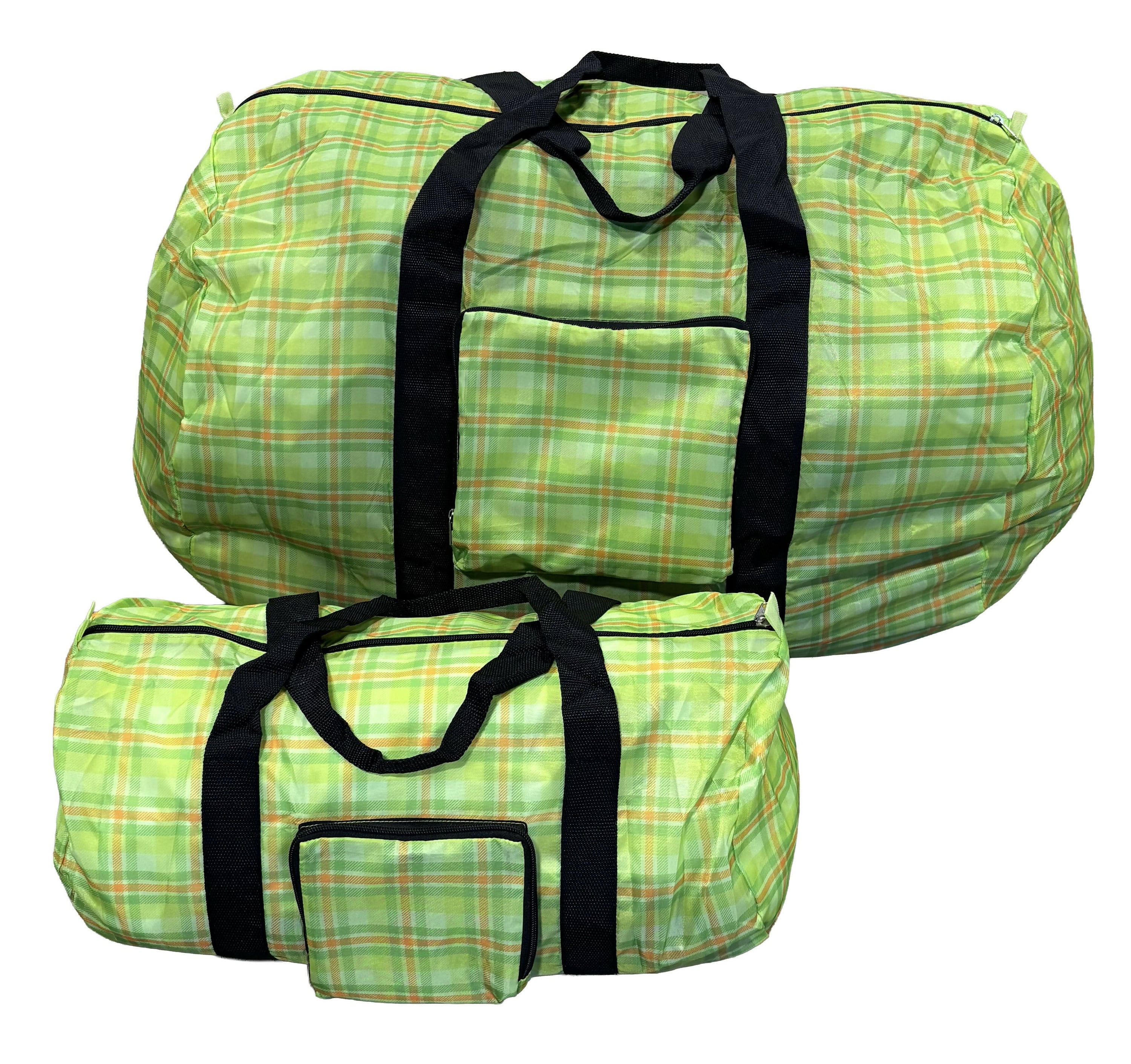 Packable Nylon Duffle Bag / Limon