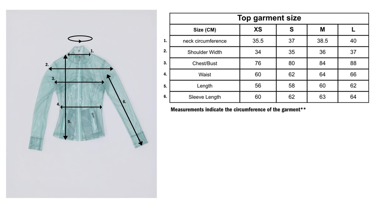 Prngrphy - Delulu Latex Track Jacket (Aquamarine)