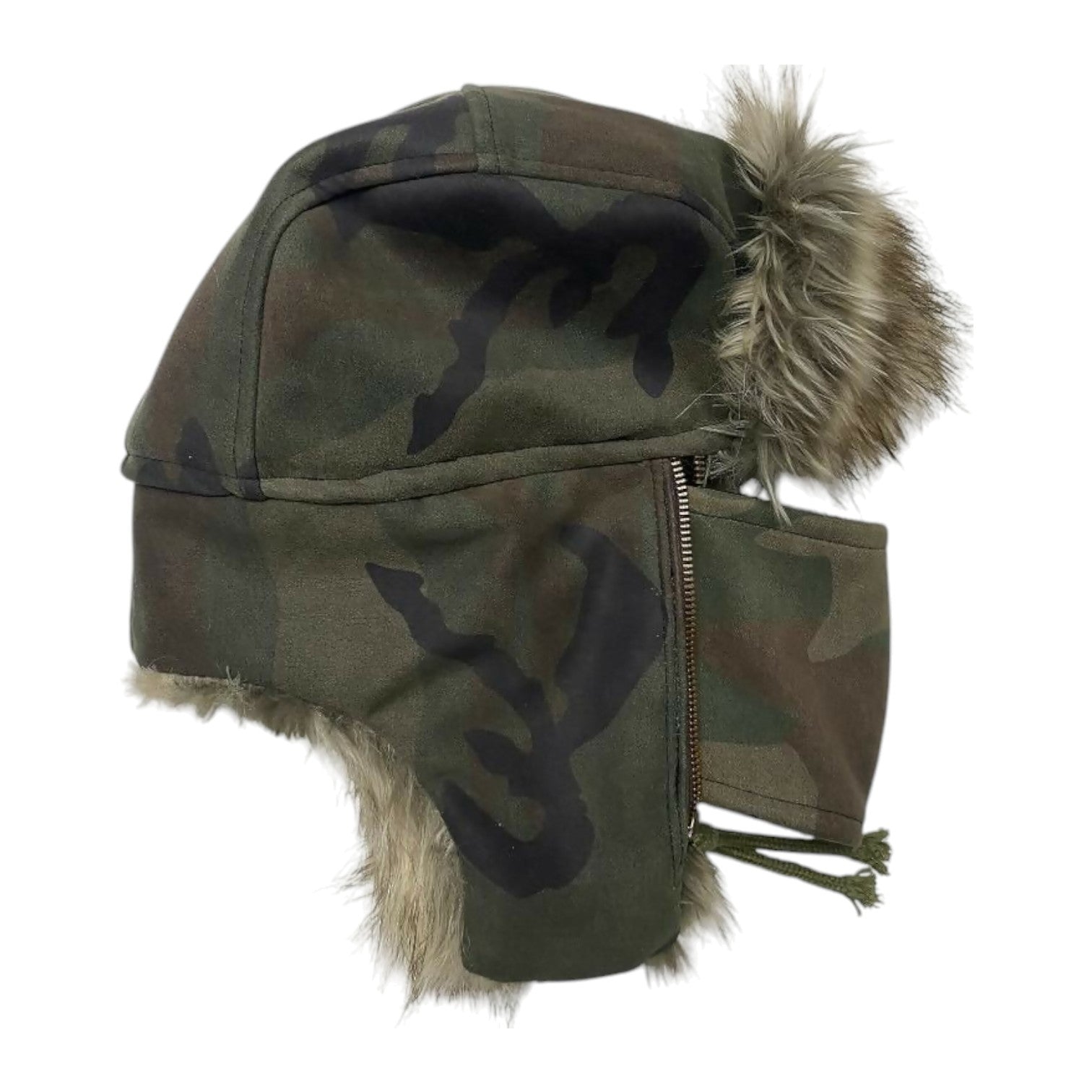 CAMO FUR MASK USHANKA