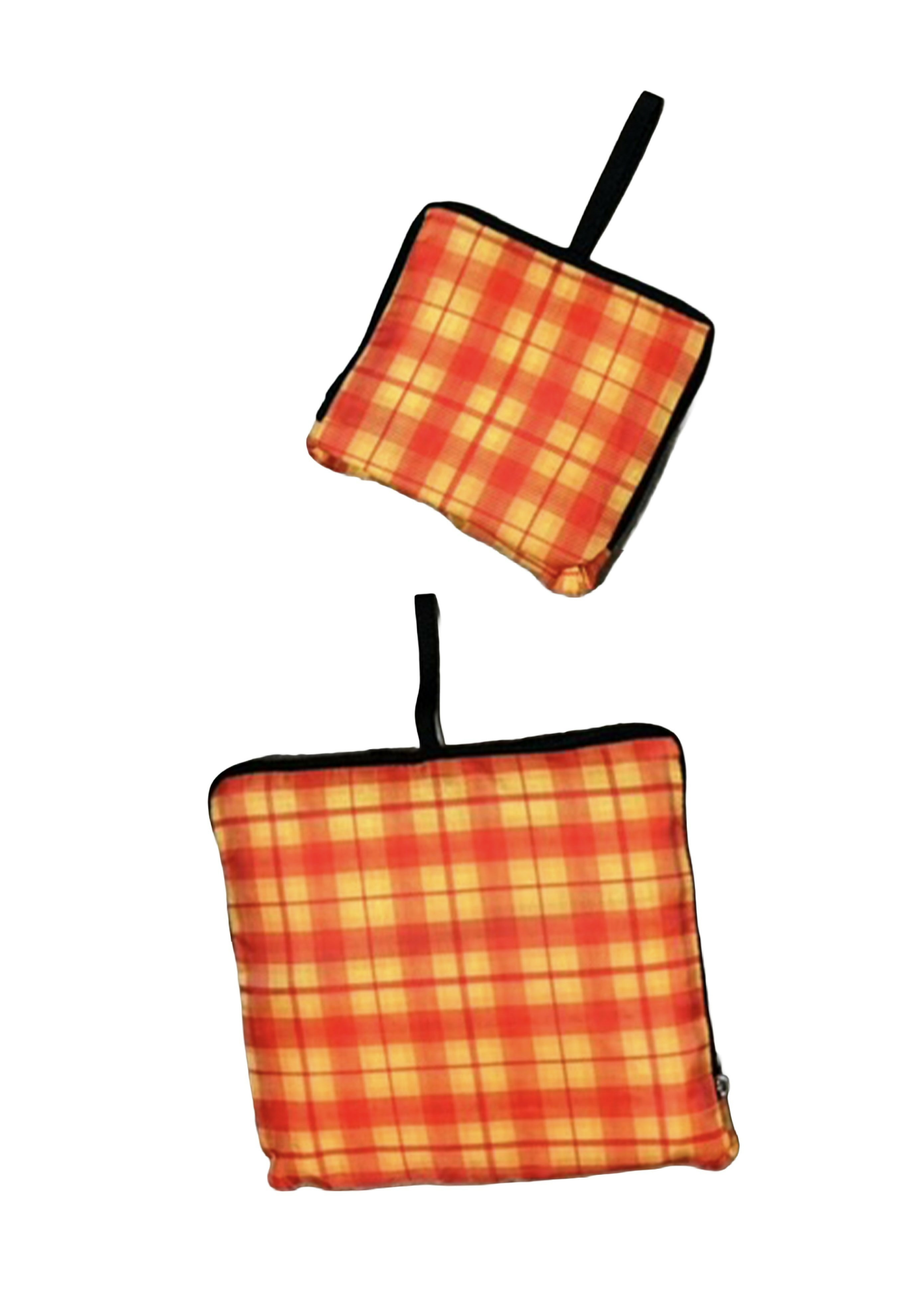 Packable Nylon Duffle Bag / Burnt Orange