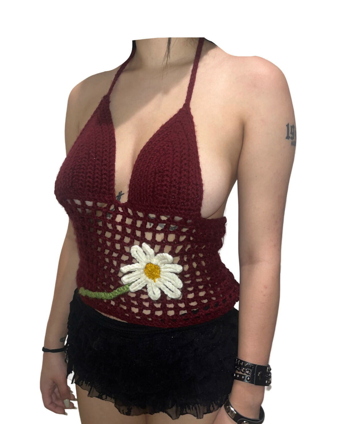 Crochet Daisy Halter Top