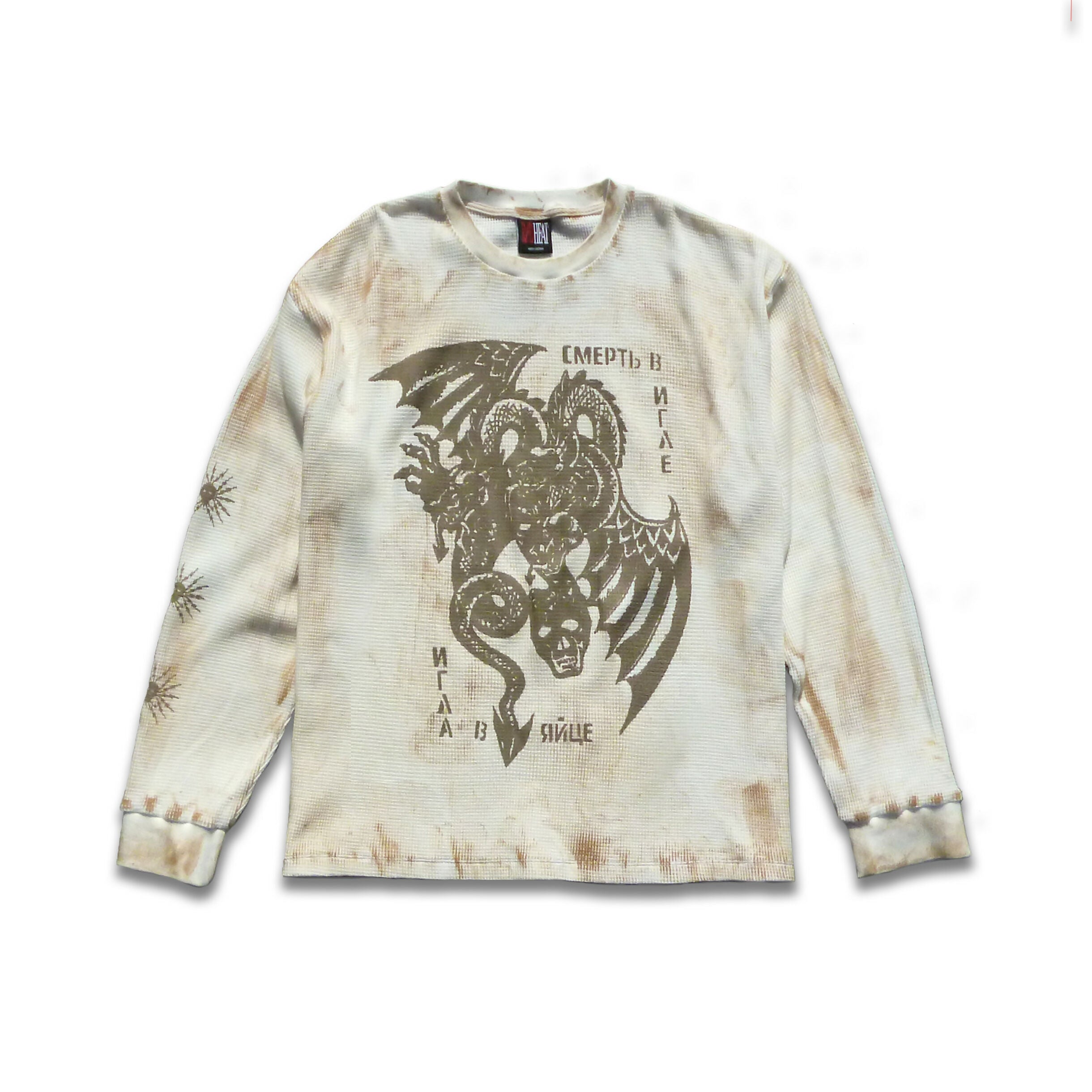 'Deathless' waffle longsleeve