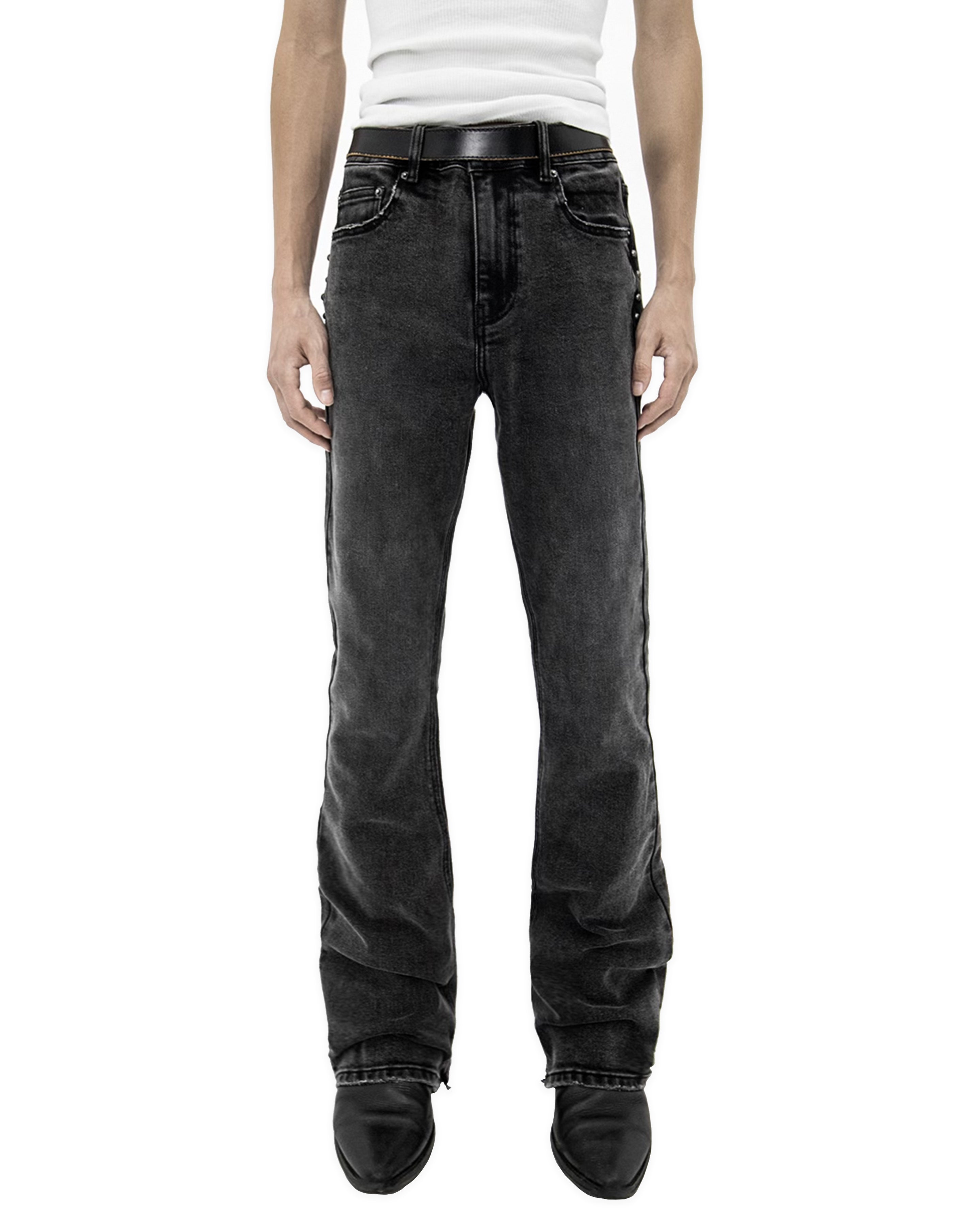 FLARE JEANS (CHARCOAL)