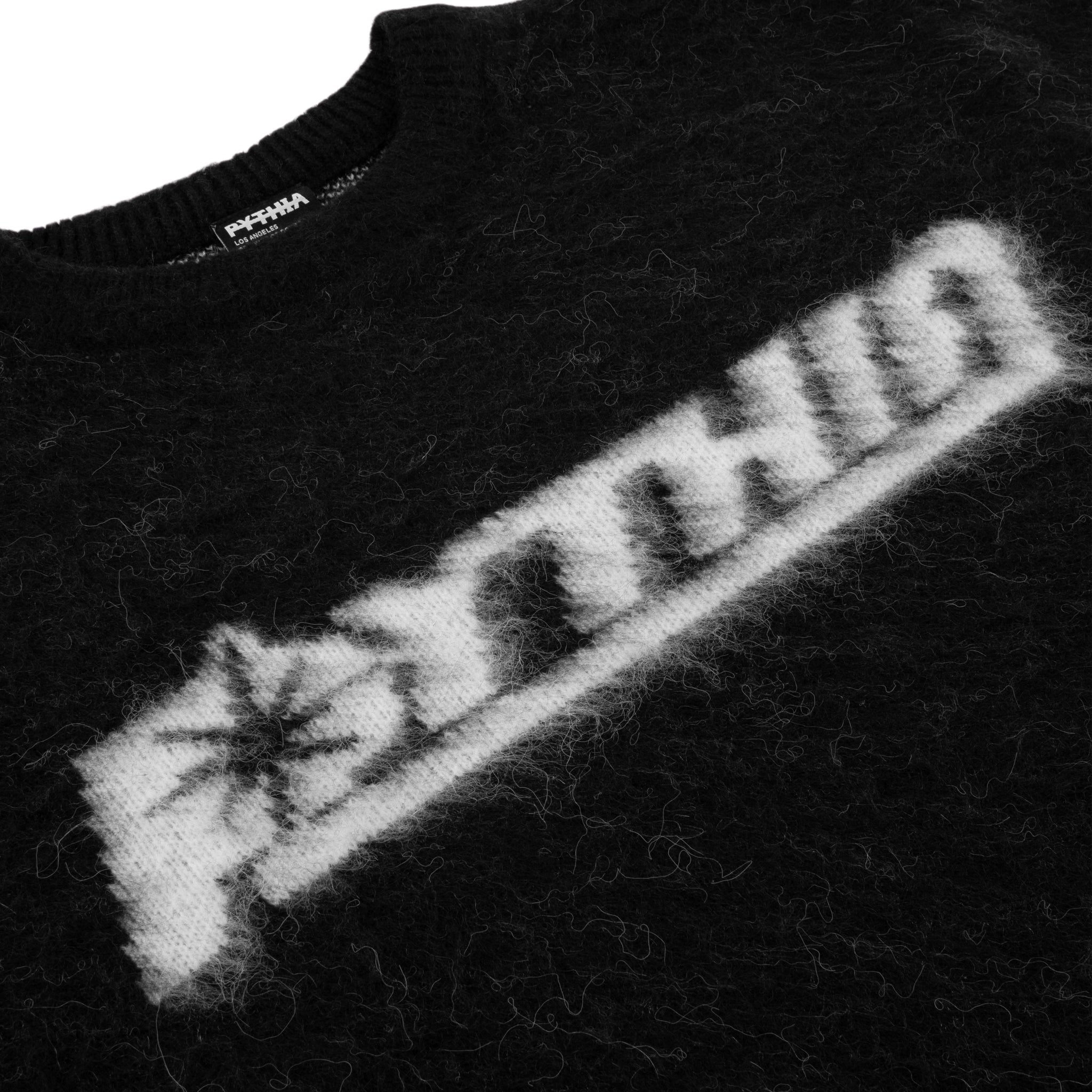 MOHAIR KNIT SWEATER - CHARCOAL