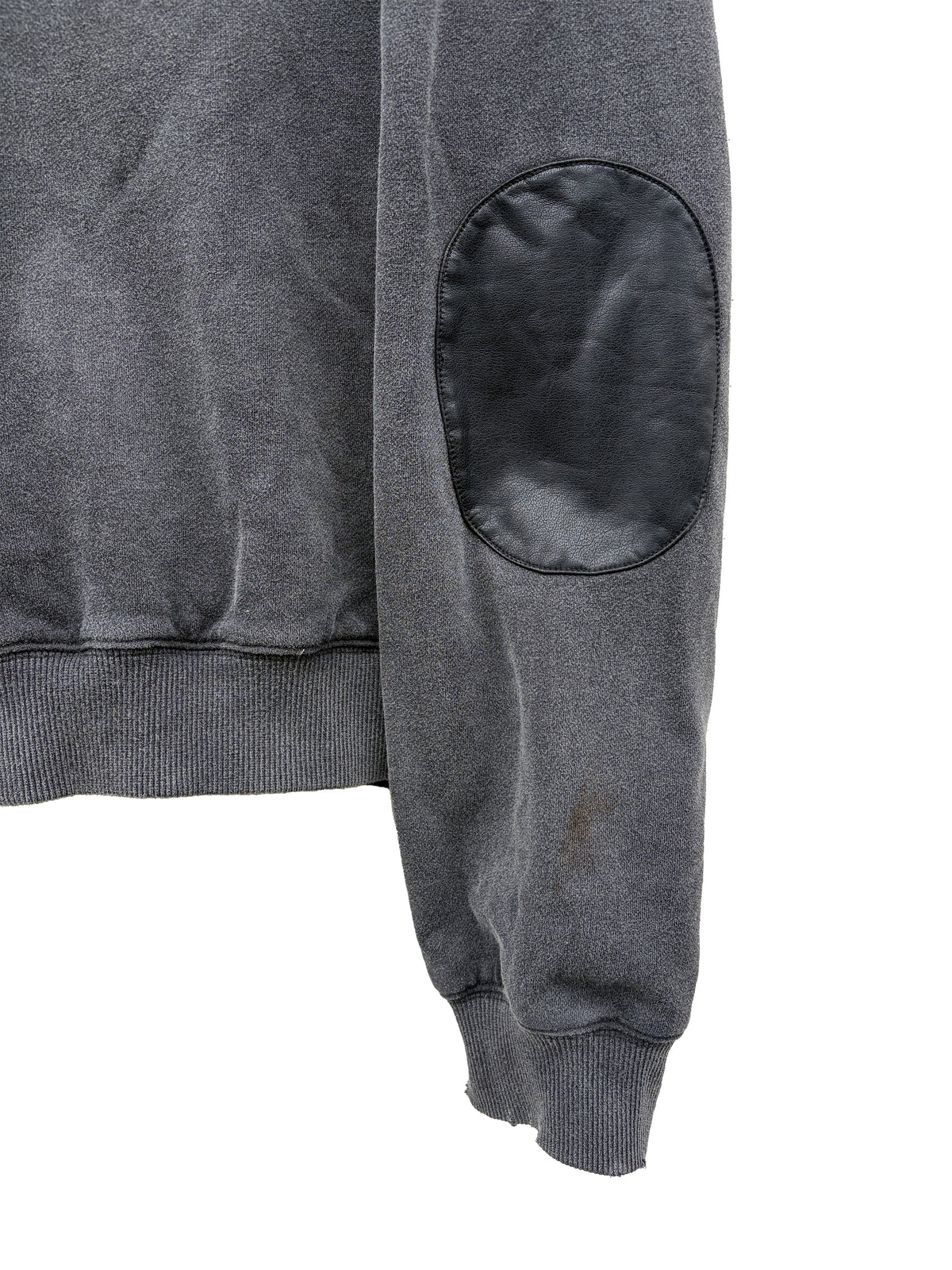 MOSES - Genuine Leather Elbow Patch hoodie