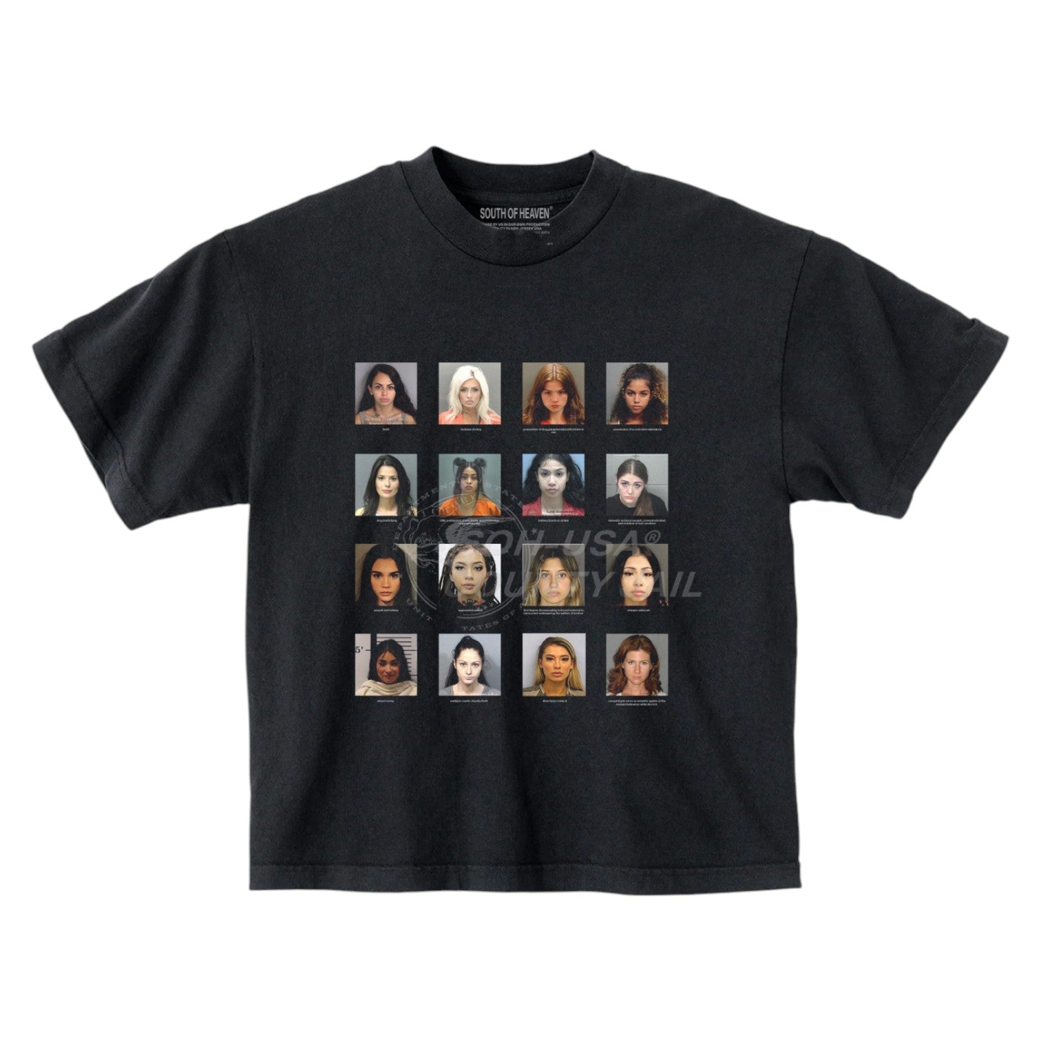 MUGSHAWTY - Heavy Box Tee Black