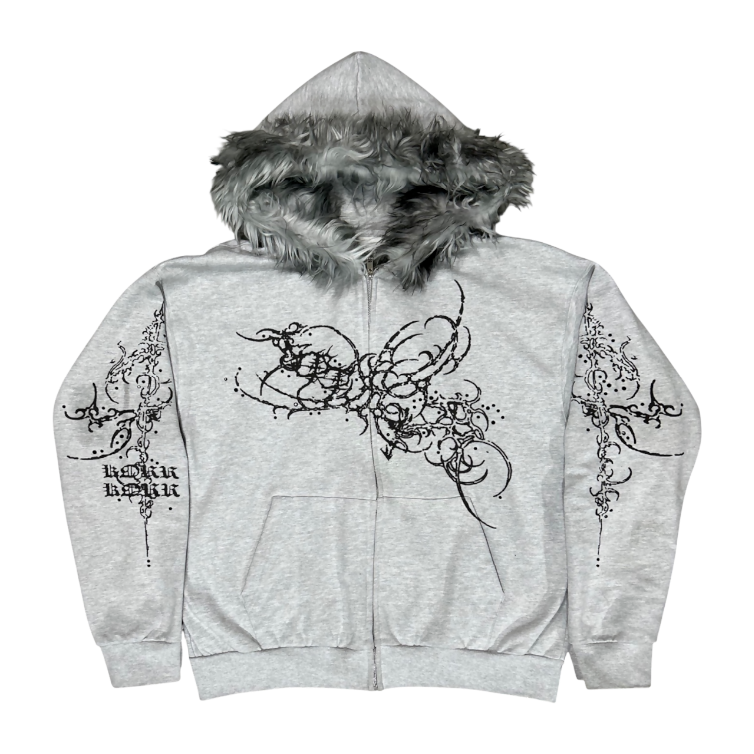 Grey Fur Cyber Sigil Zip