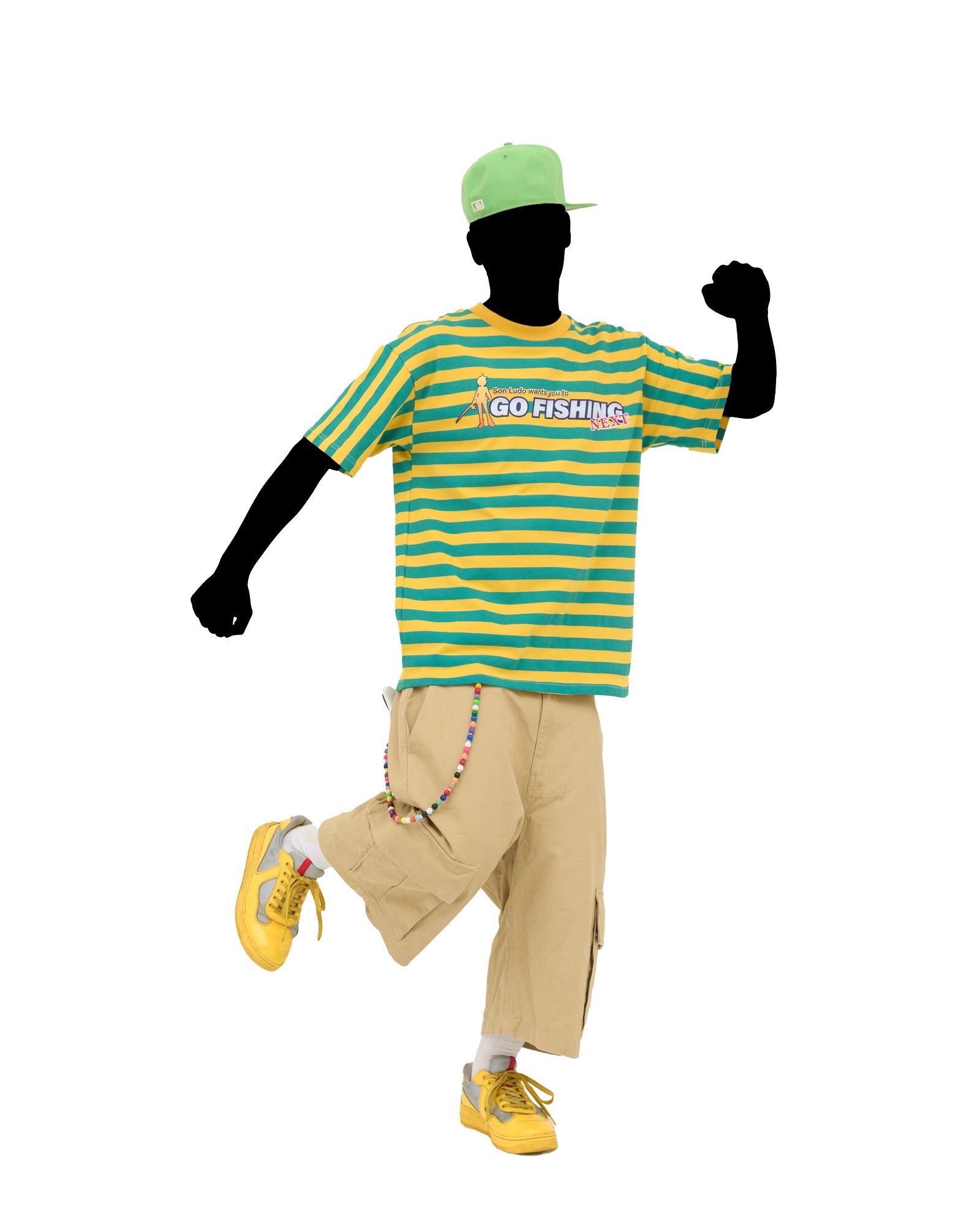 YELLOW/LIGHT BLUE GO FISHING T-SHIRT