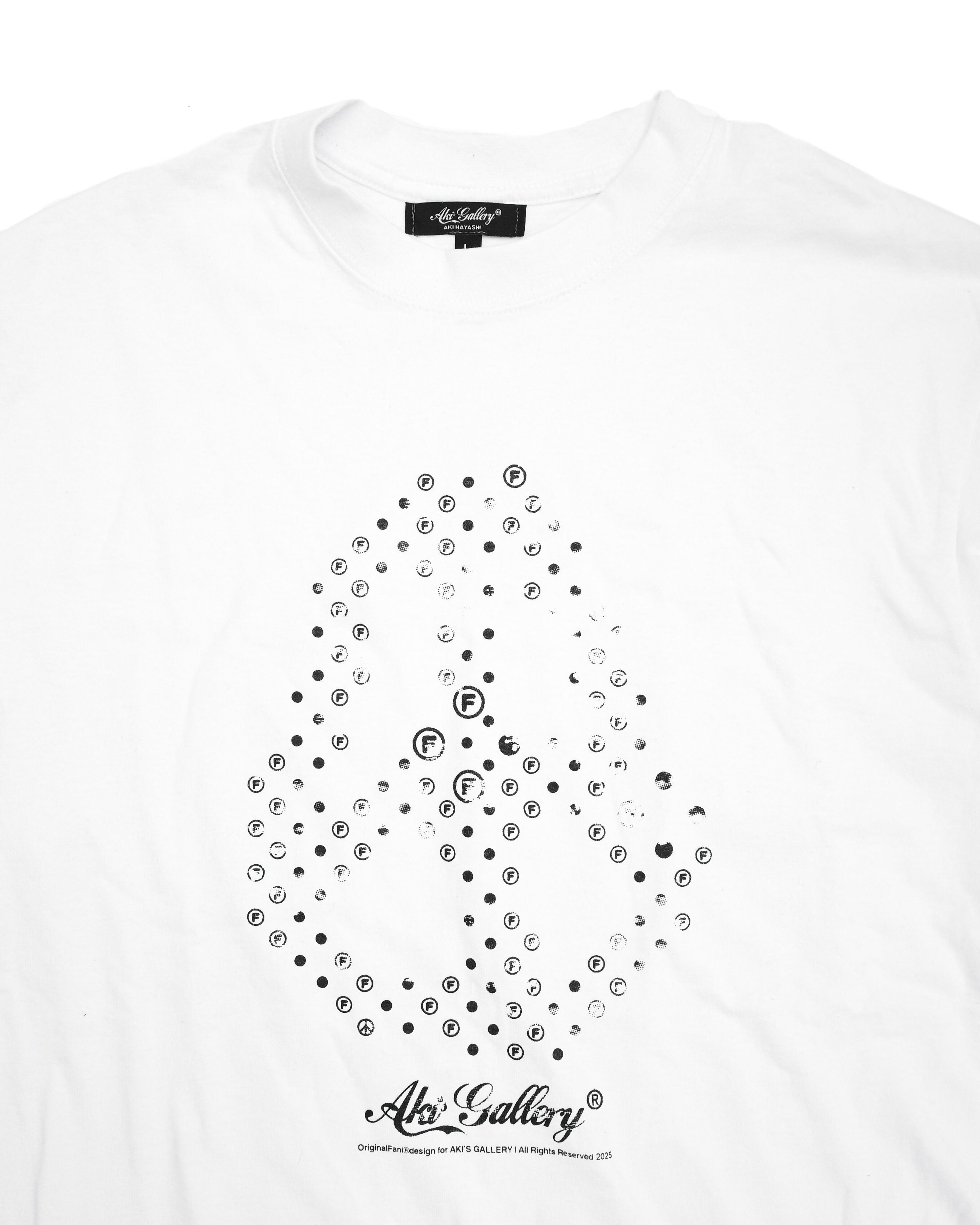 OriginalFani®design/Aki's Gallery "Peace" Pattern T-Shirt (White)