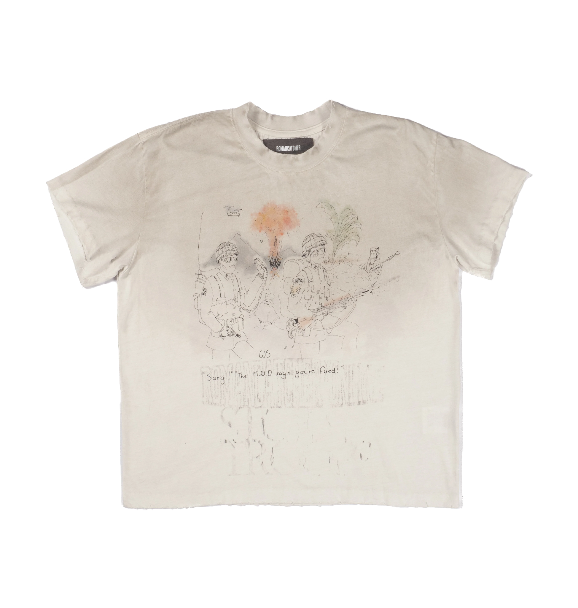 Hand drawn soldiers T shirt