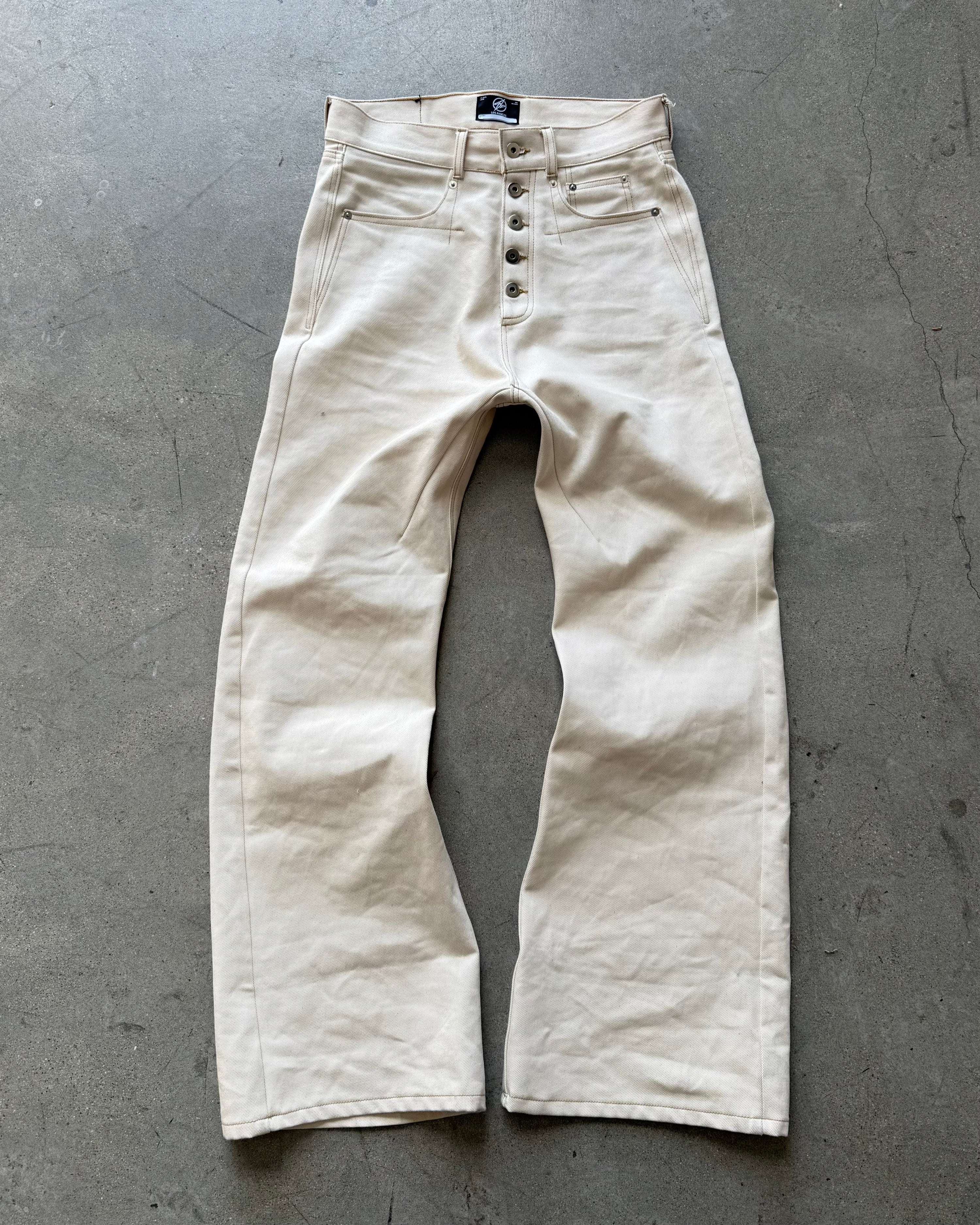 BASE 0.2 'NATURAL' BOOTCUT RAW DENIM