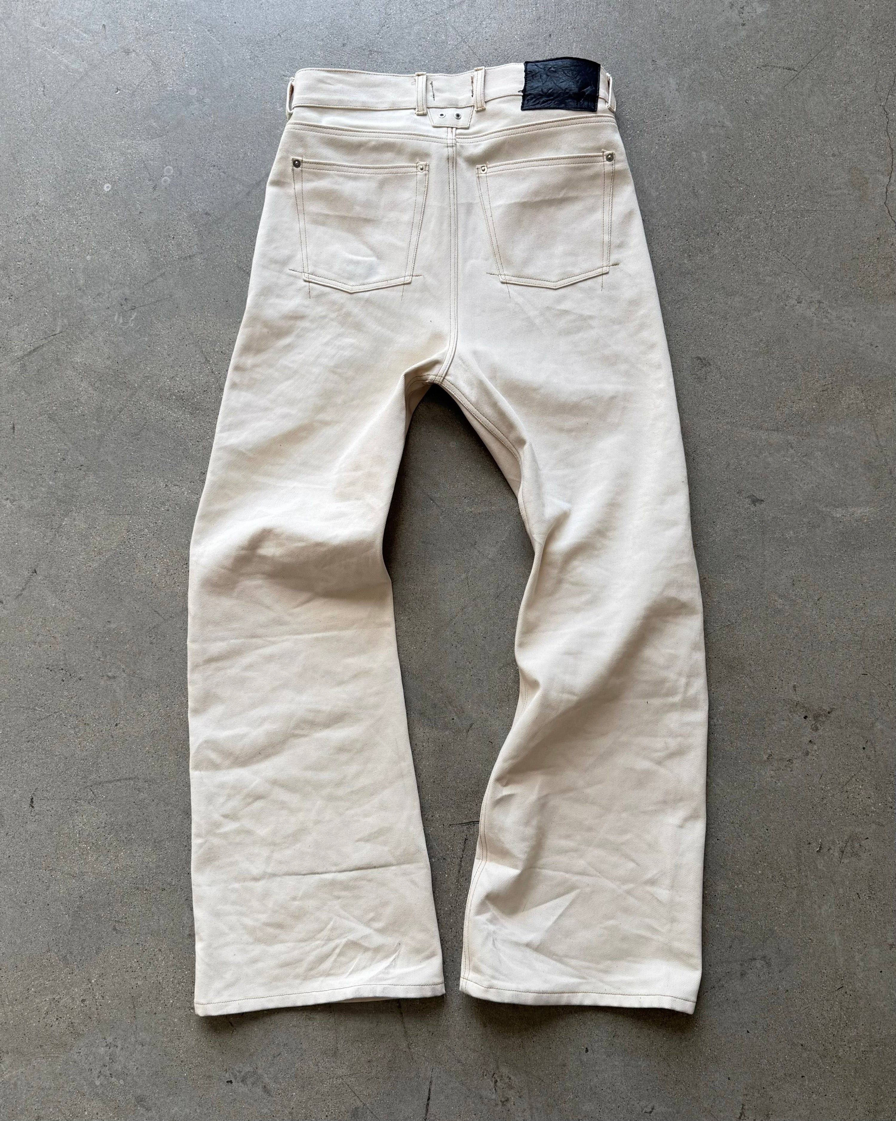 BASE 0.2 'NATURAL' BOOTCUT RAW DENIM