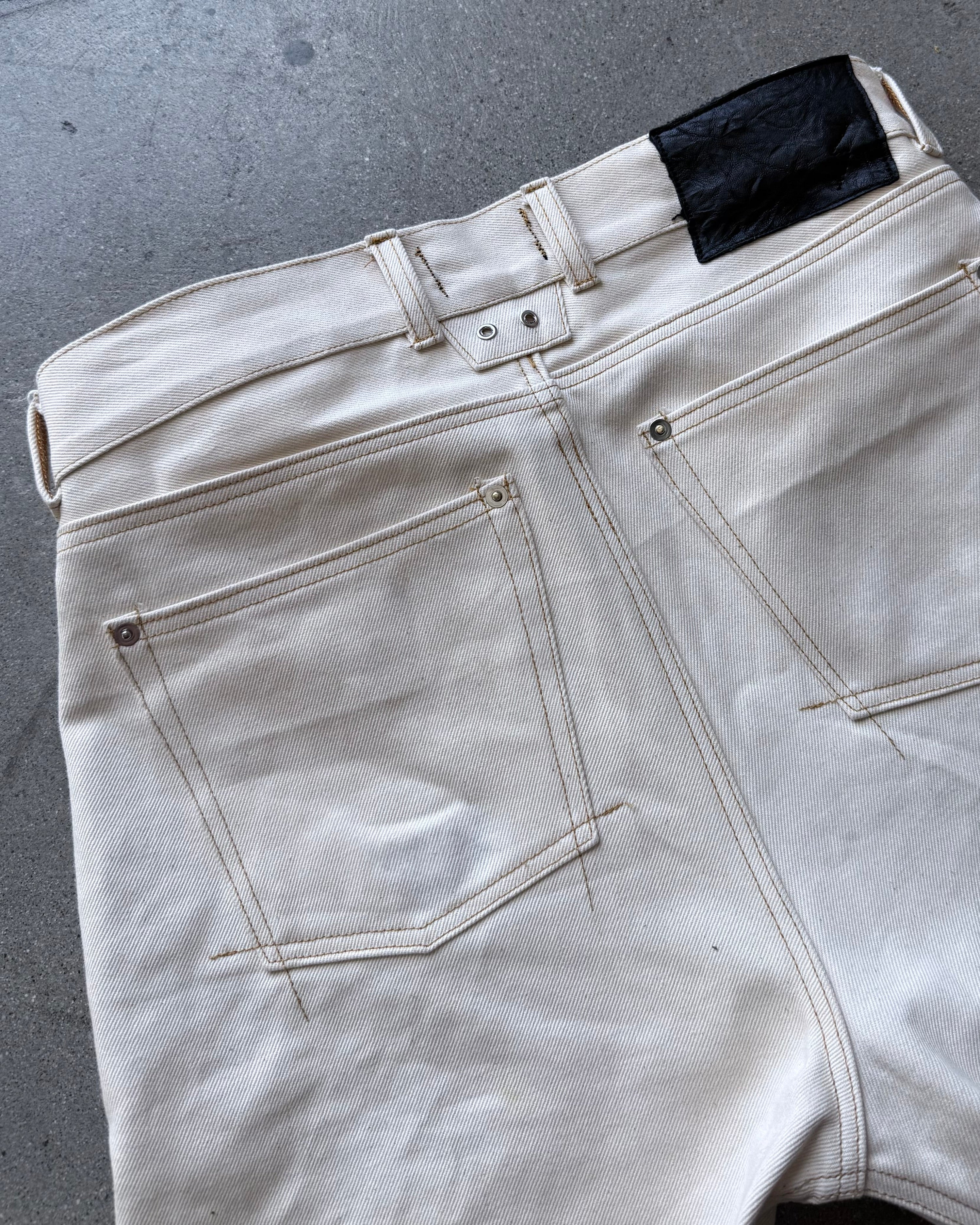 BASE 0.2 'NATURAL' BOOTCUT RAW DENIM