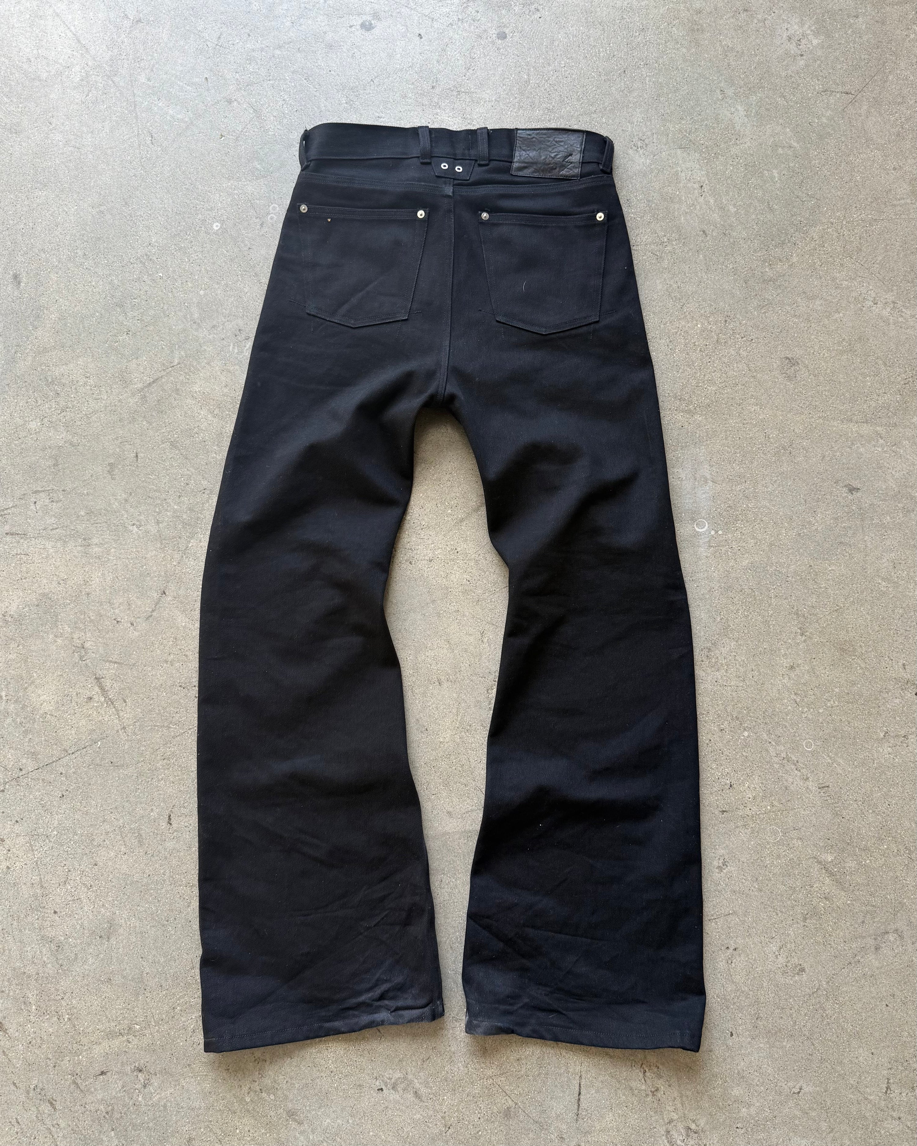 BASE 0.2 'BLACK' BOOTCUT RAW DENIM
