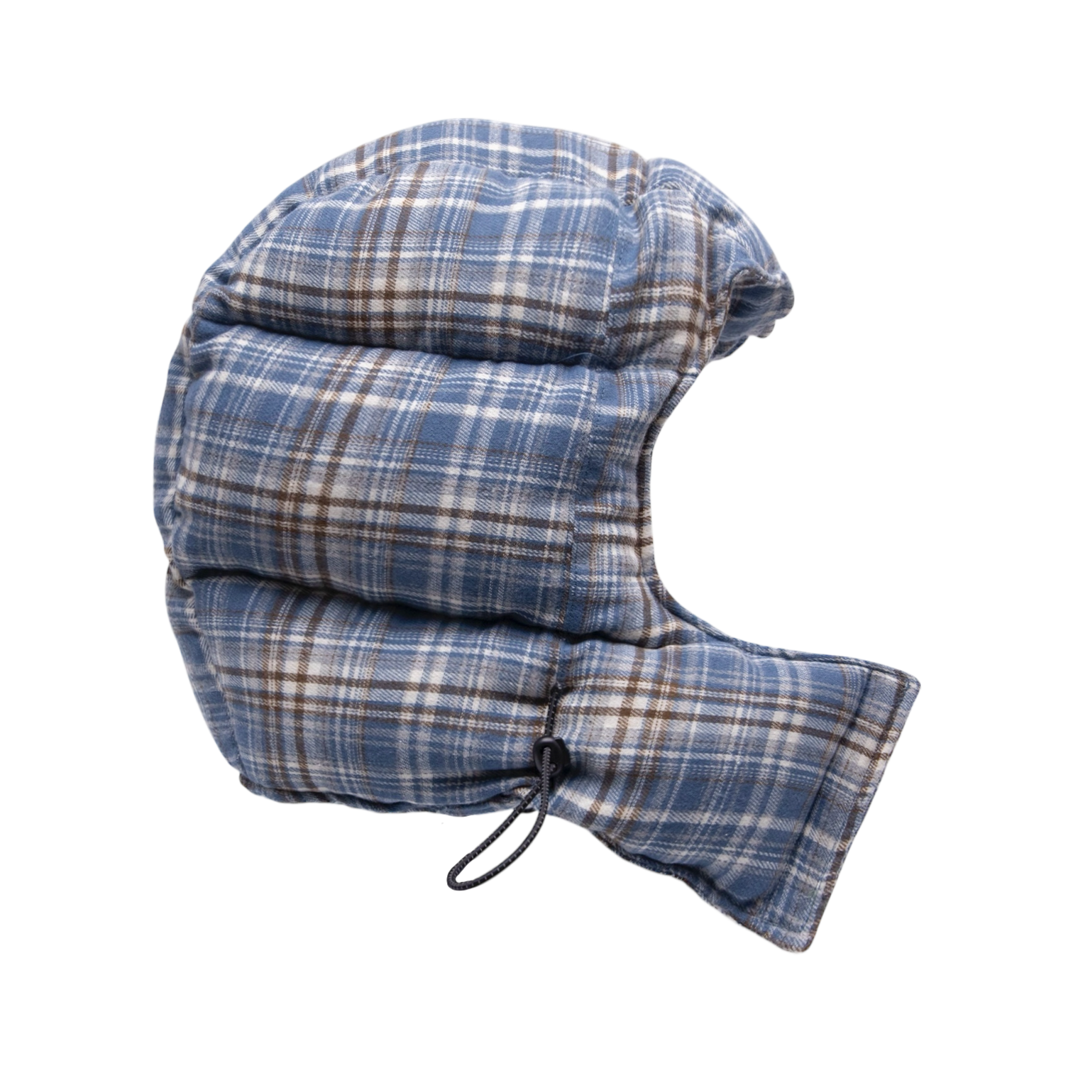 filthy® plaid puffer hood (blue)