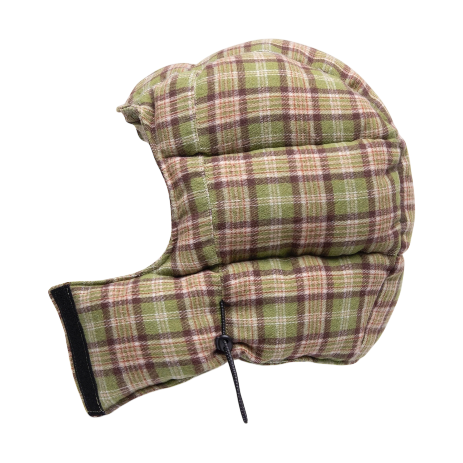 filthy® plaid puffer hood (green)