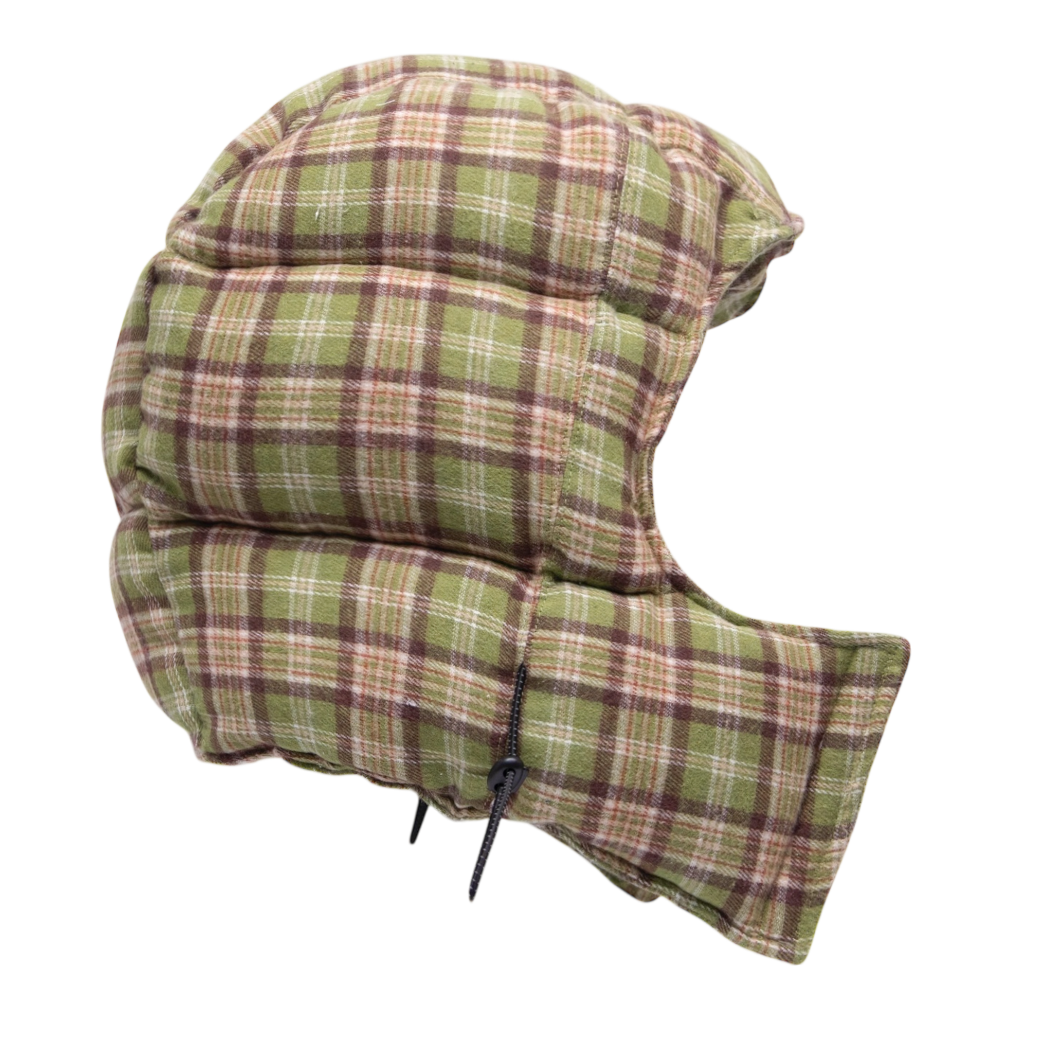 filthy® plaid puffer hood (green)