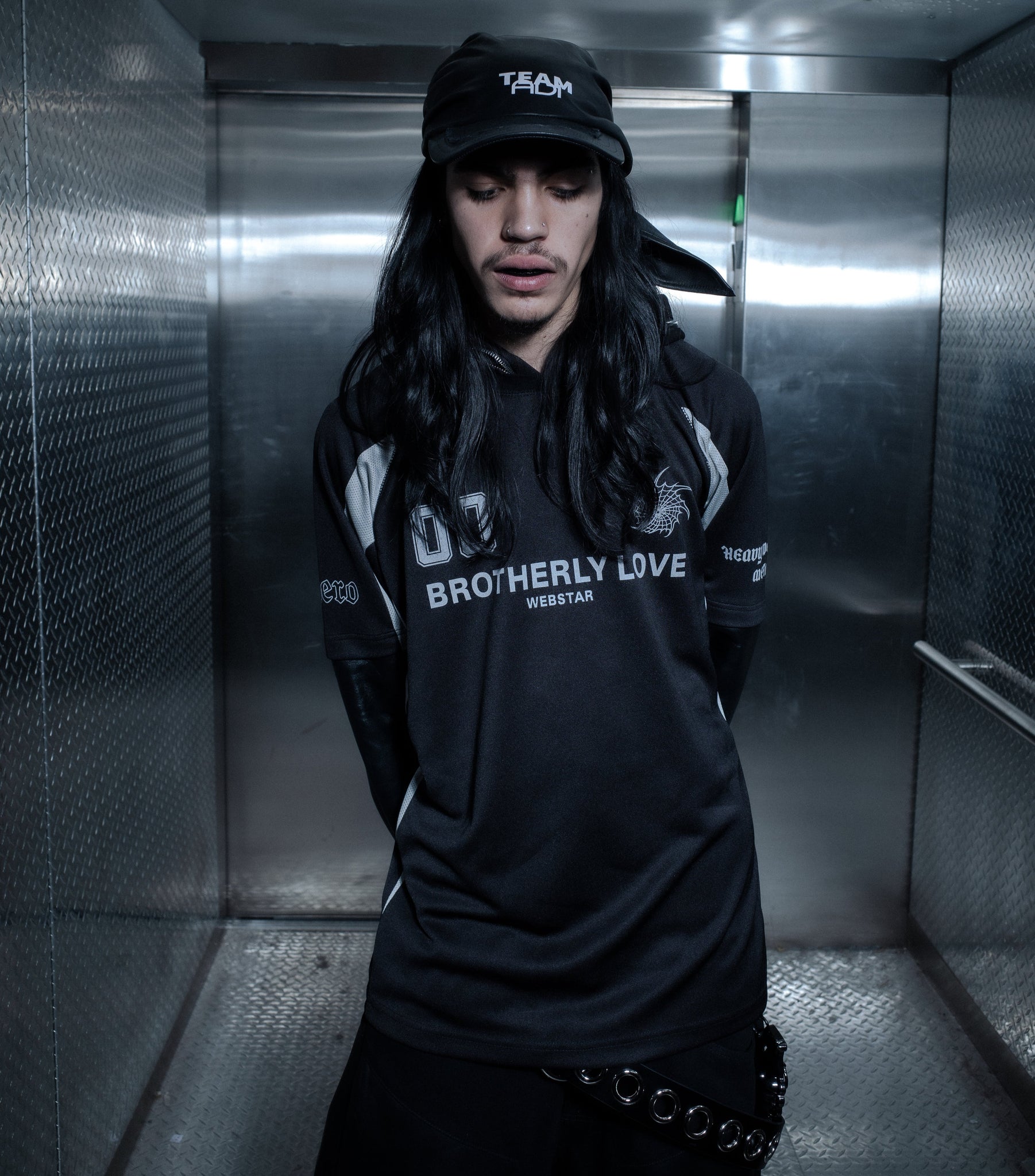 BL WEBSTORM JERSEY WITH LEATHER SLEEVES