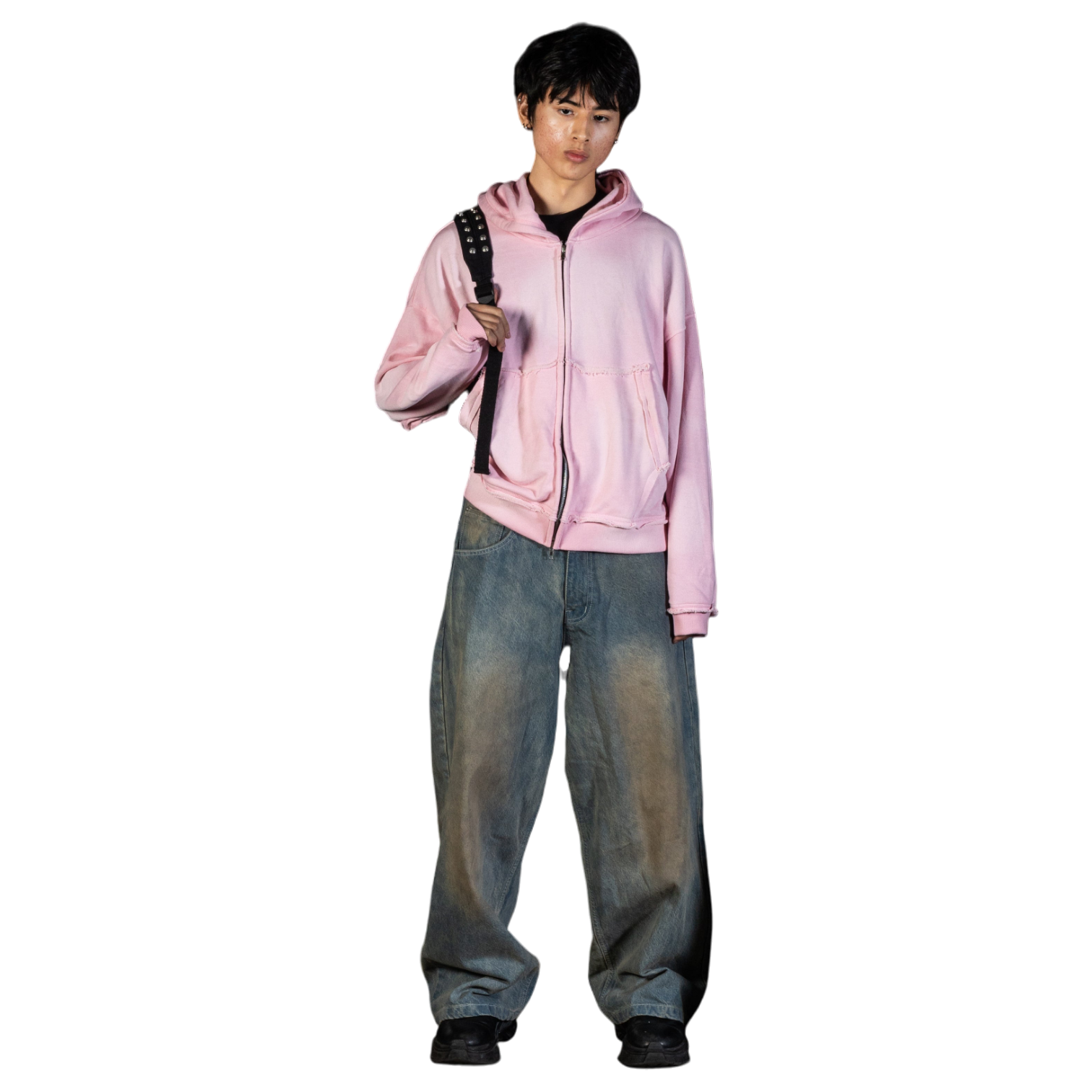 ZIP-UP HOODIE, PINK