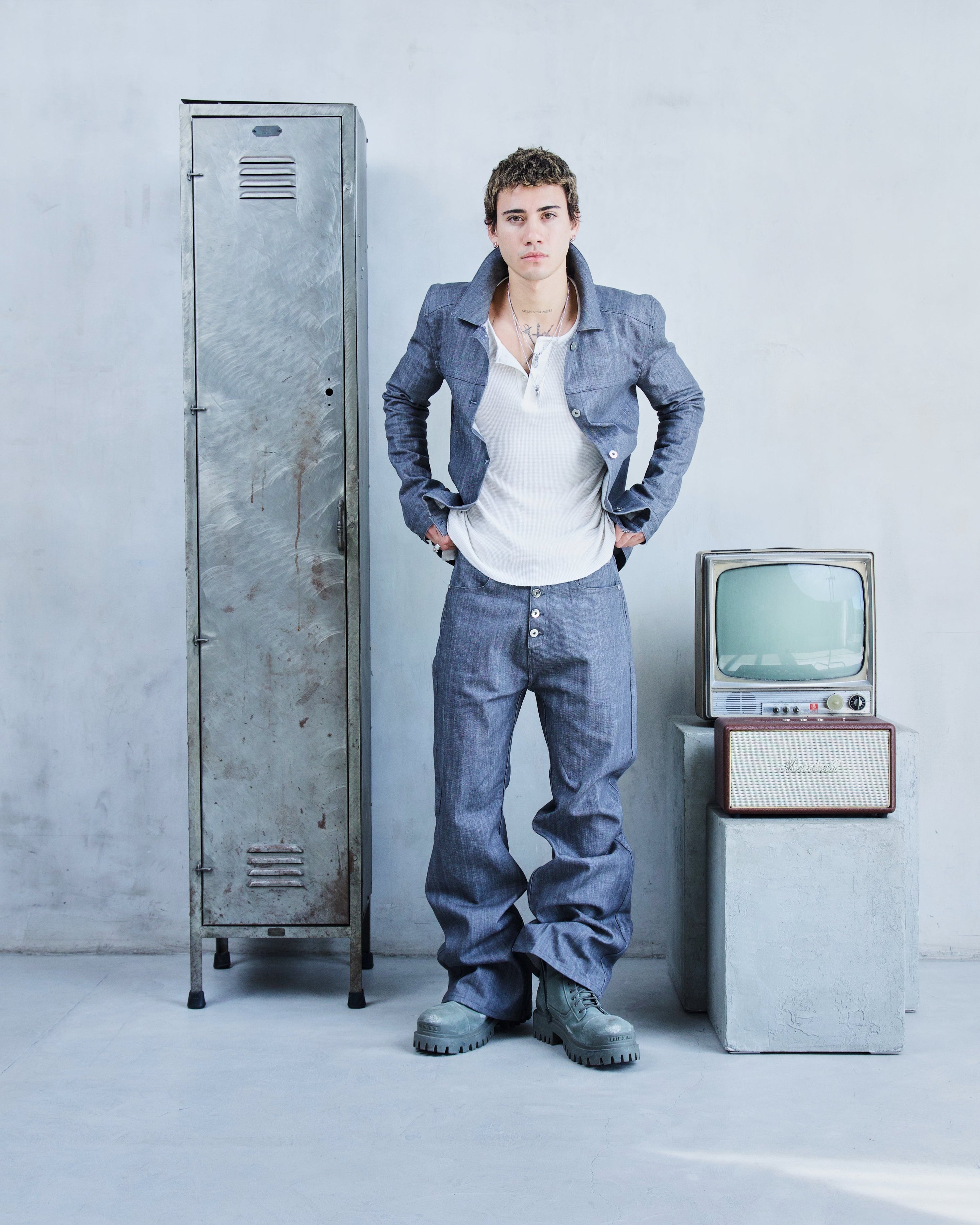 STREAMLINE 0.1 'GREY' JAPANESE DENIM JACKET