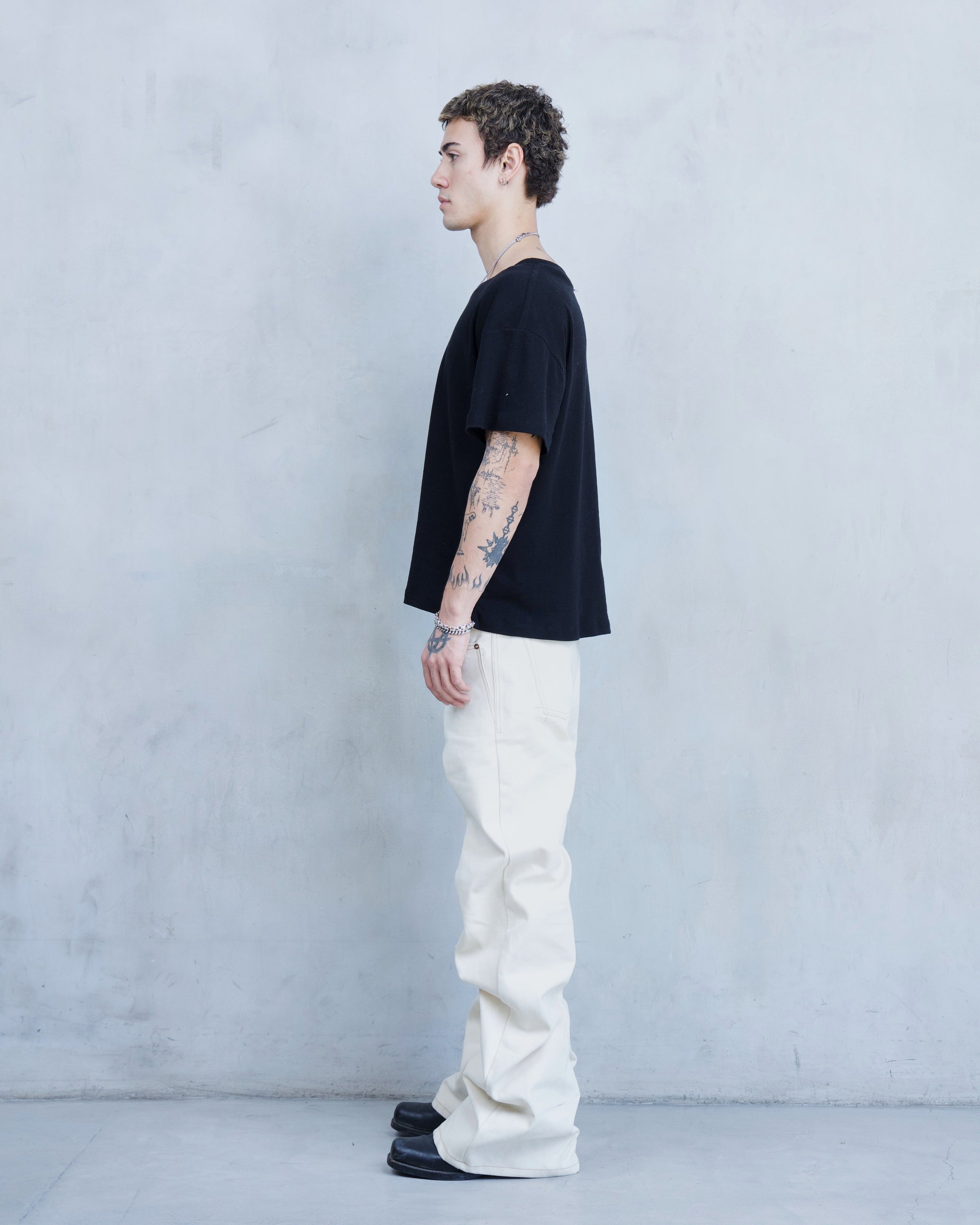 BASE 0.2 'NATURAL' BOOTCUT RAW DENIM