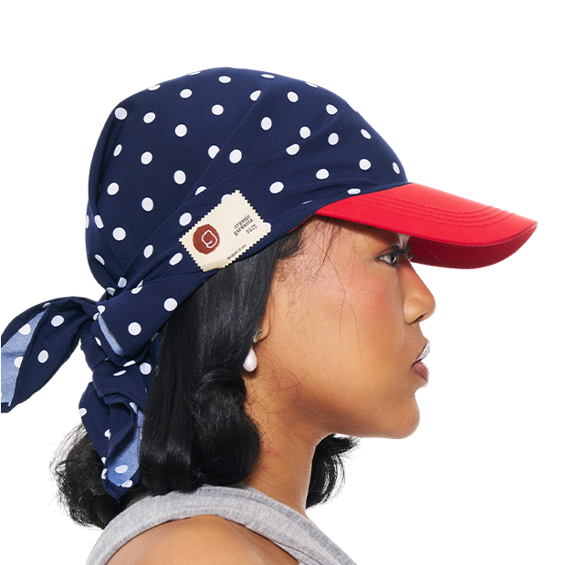 Hikage Tie Hat (BLUE DOT)