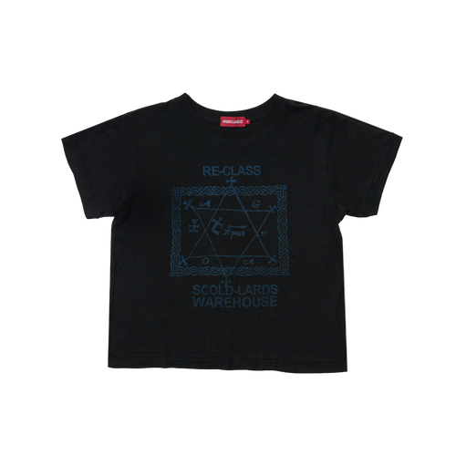 RE-CLASS REVERSE PRINT TEE BLACK