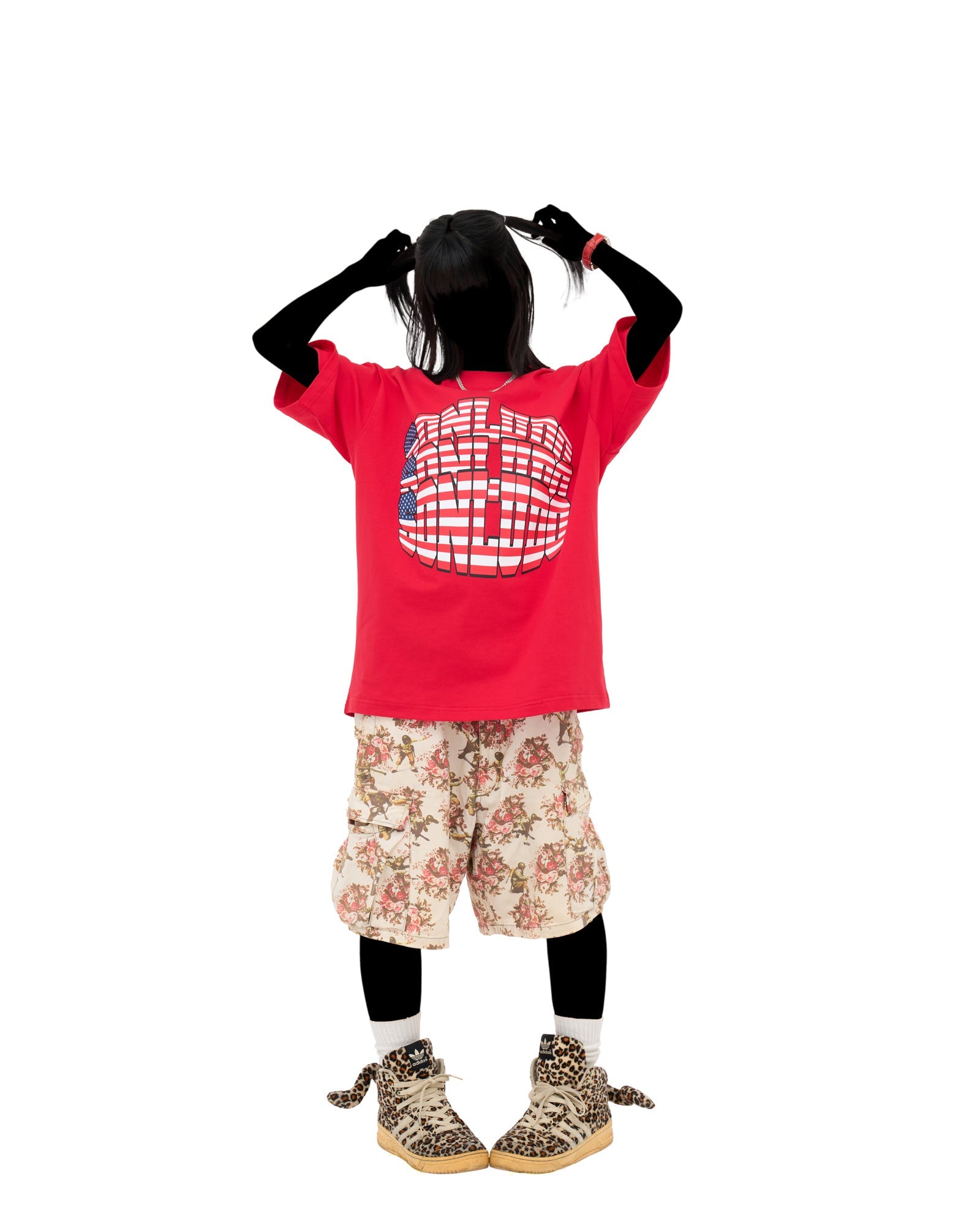 RED AMERICAN FLAG T-SHIRT