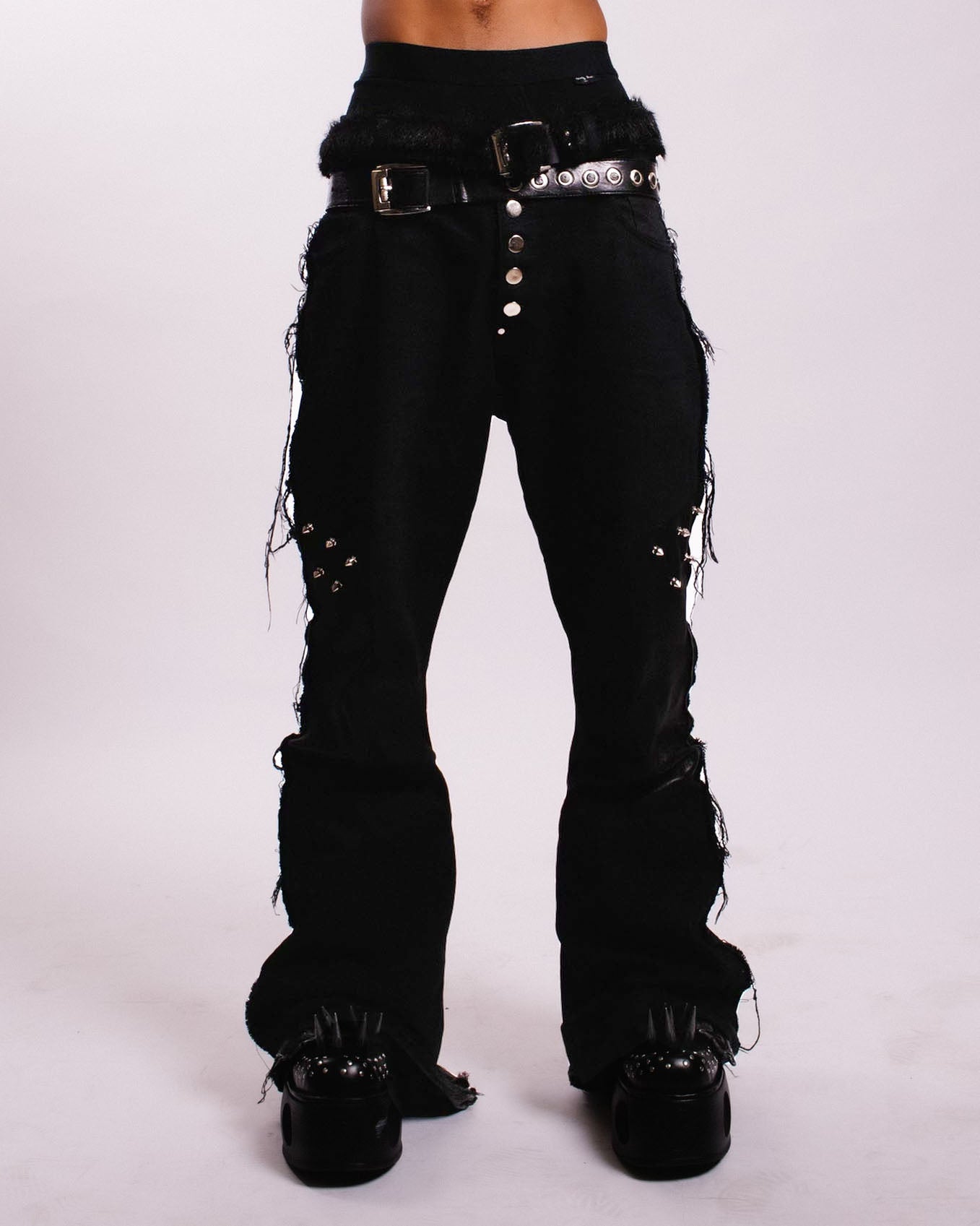 Studded Biker Pants