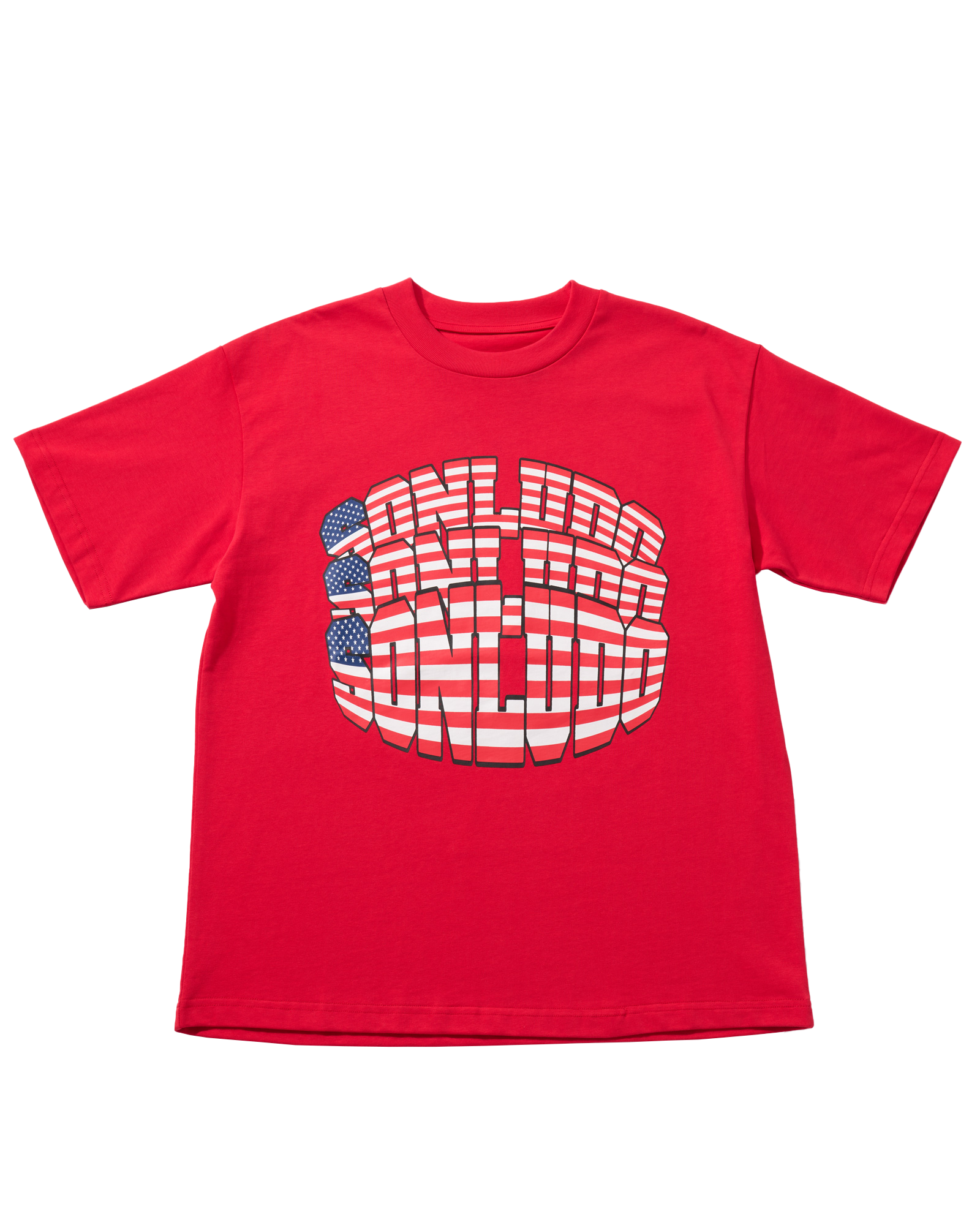 RED AMERICAN FLAG T-SHIRT