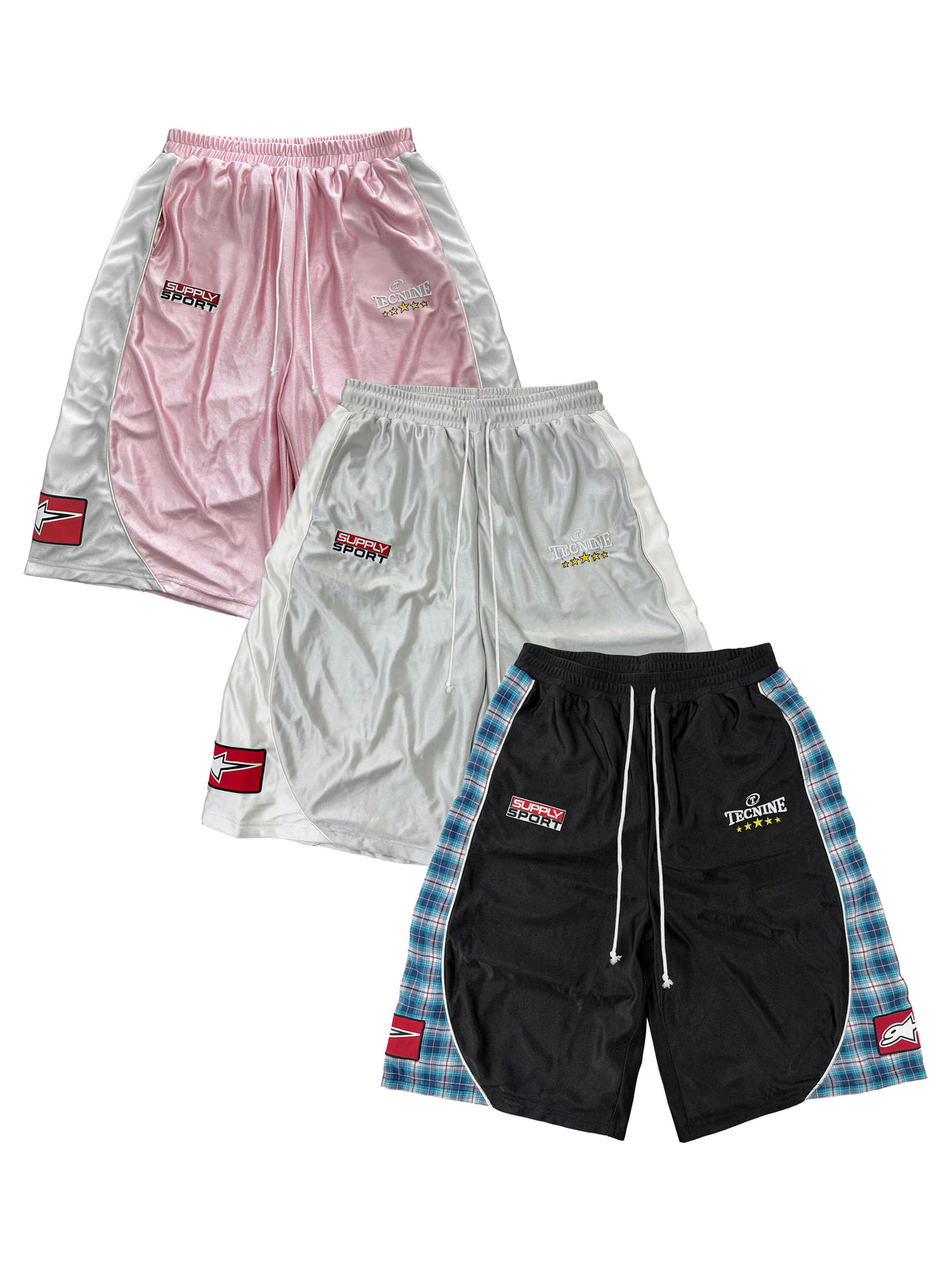 CONTRAST COLOR PANELED SPORTS PANTS