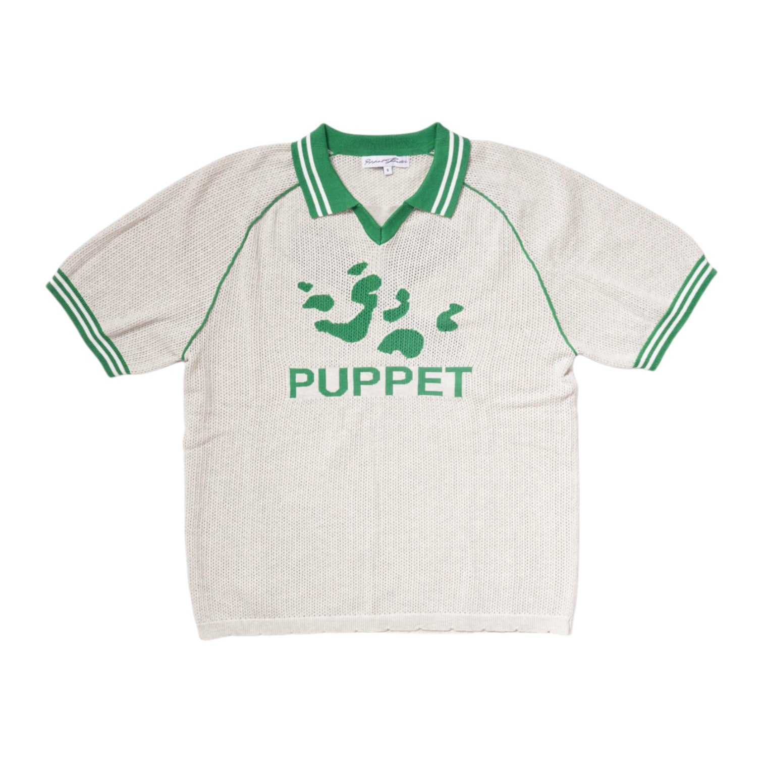 Puppet Knit Jersey in flax/alfalfa