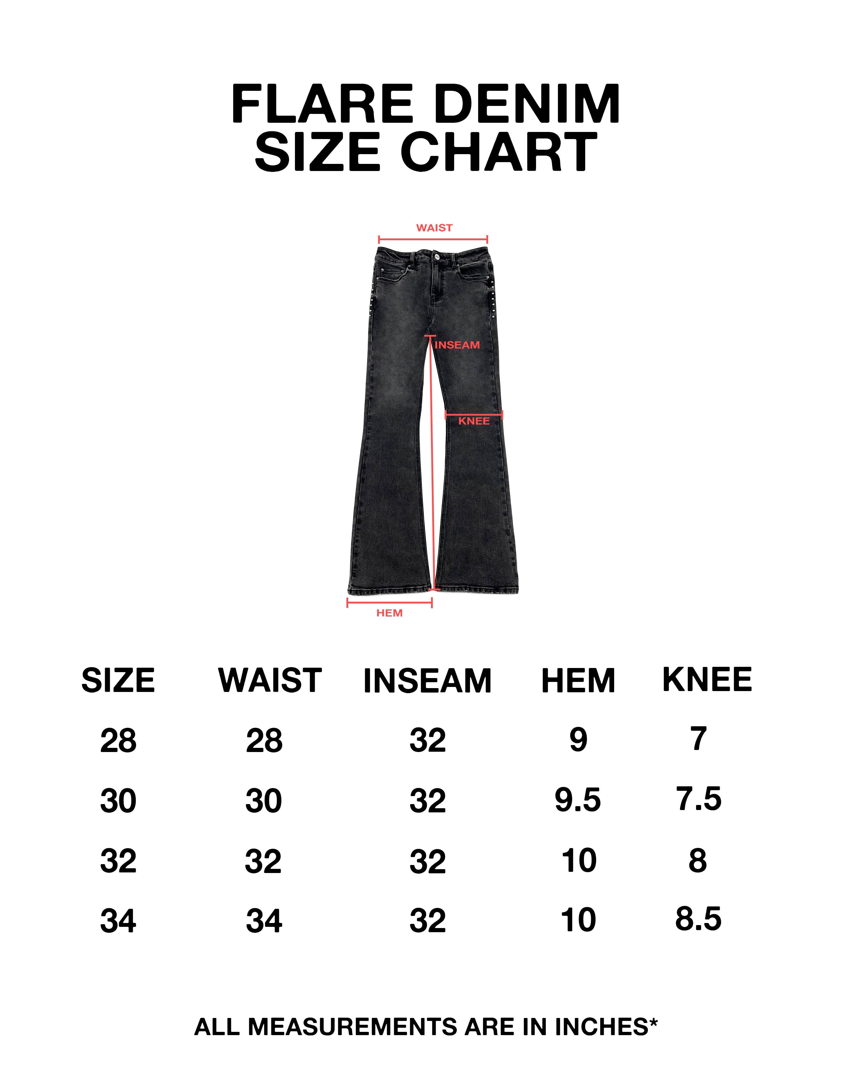 FLARE JEANS (CHARCOAL)