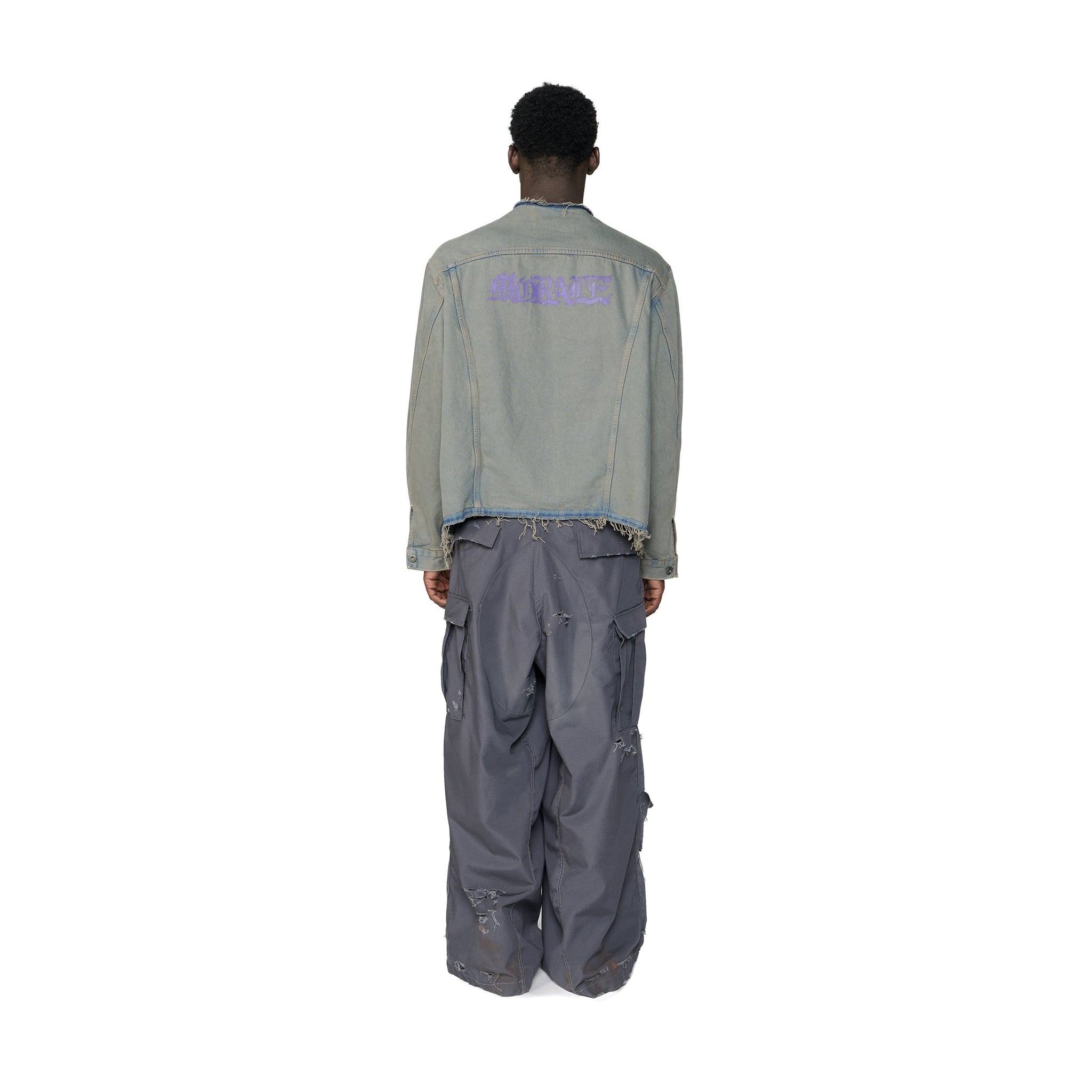 DESTROYED SHADOW DOUBLE KNEE CARGO PANTS