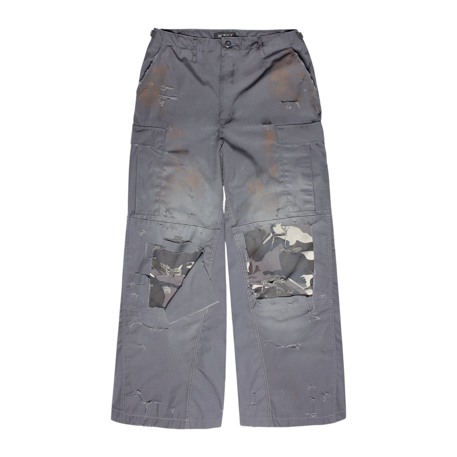 DESTROYED SHADOW DOUBLE KNEE CARGO PANTS