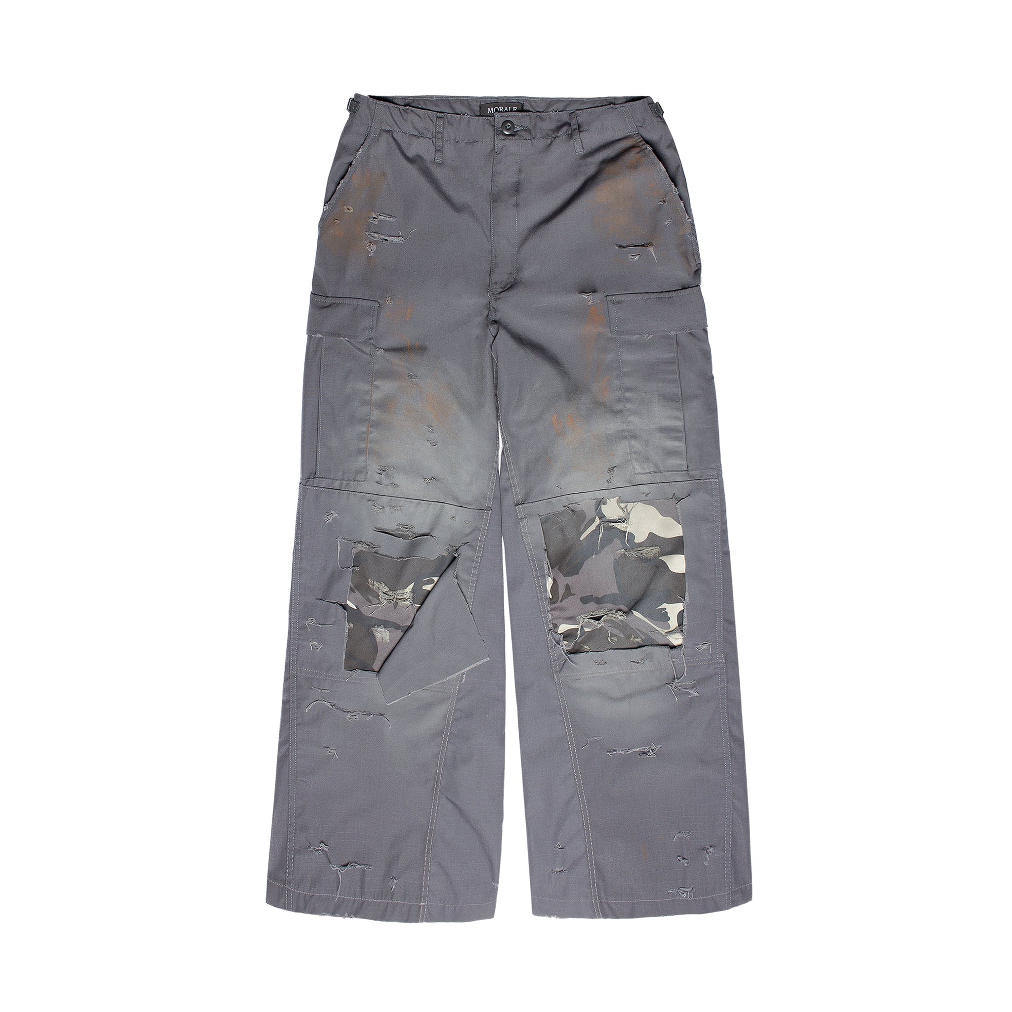 DESTROYED SHADOW DOUBLE KNEE CARGO PANTS