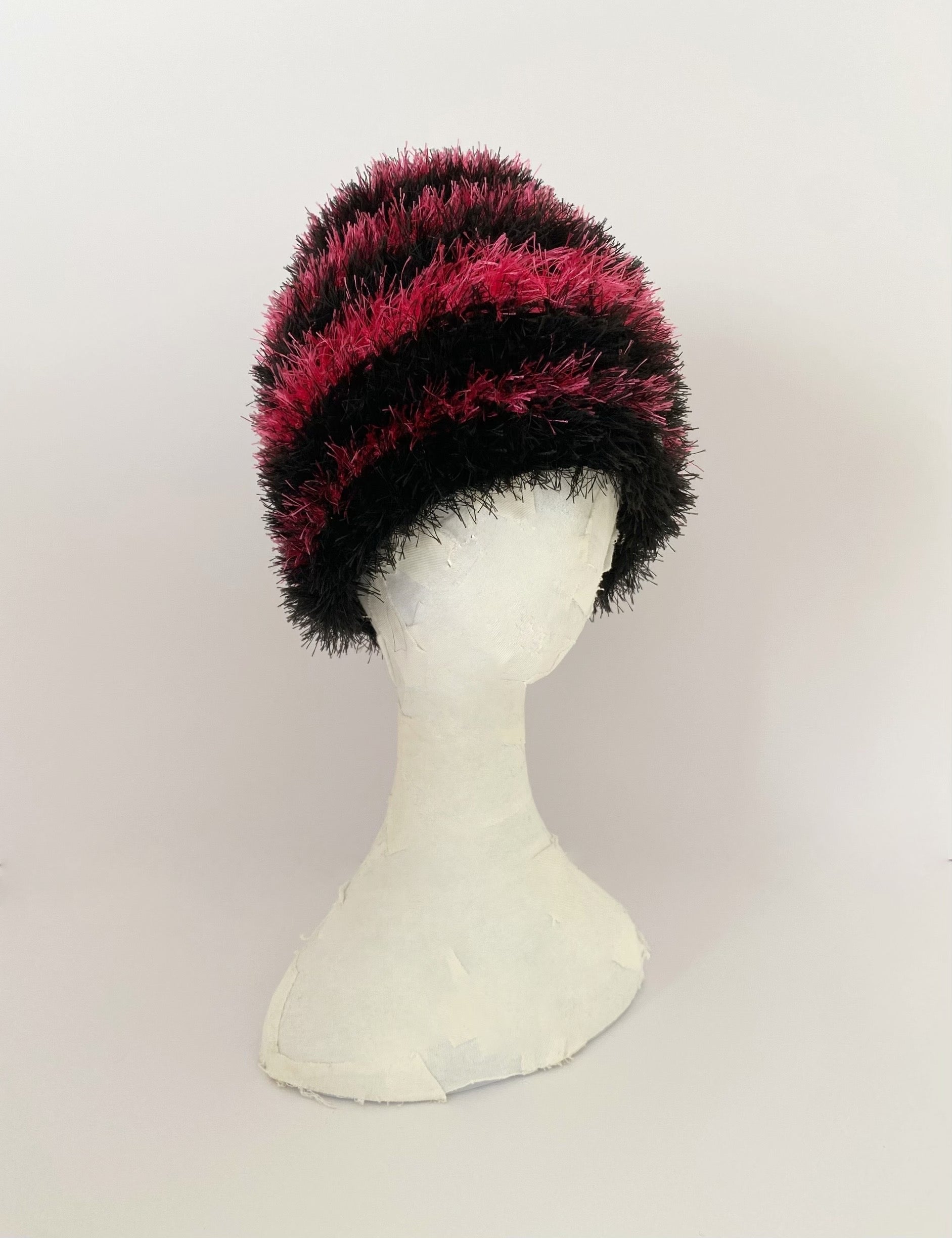2WAY Earflap Beanie 【PINK-BLACK】