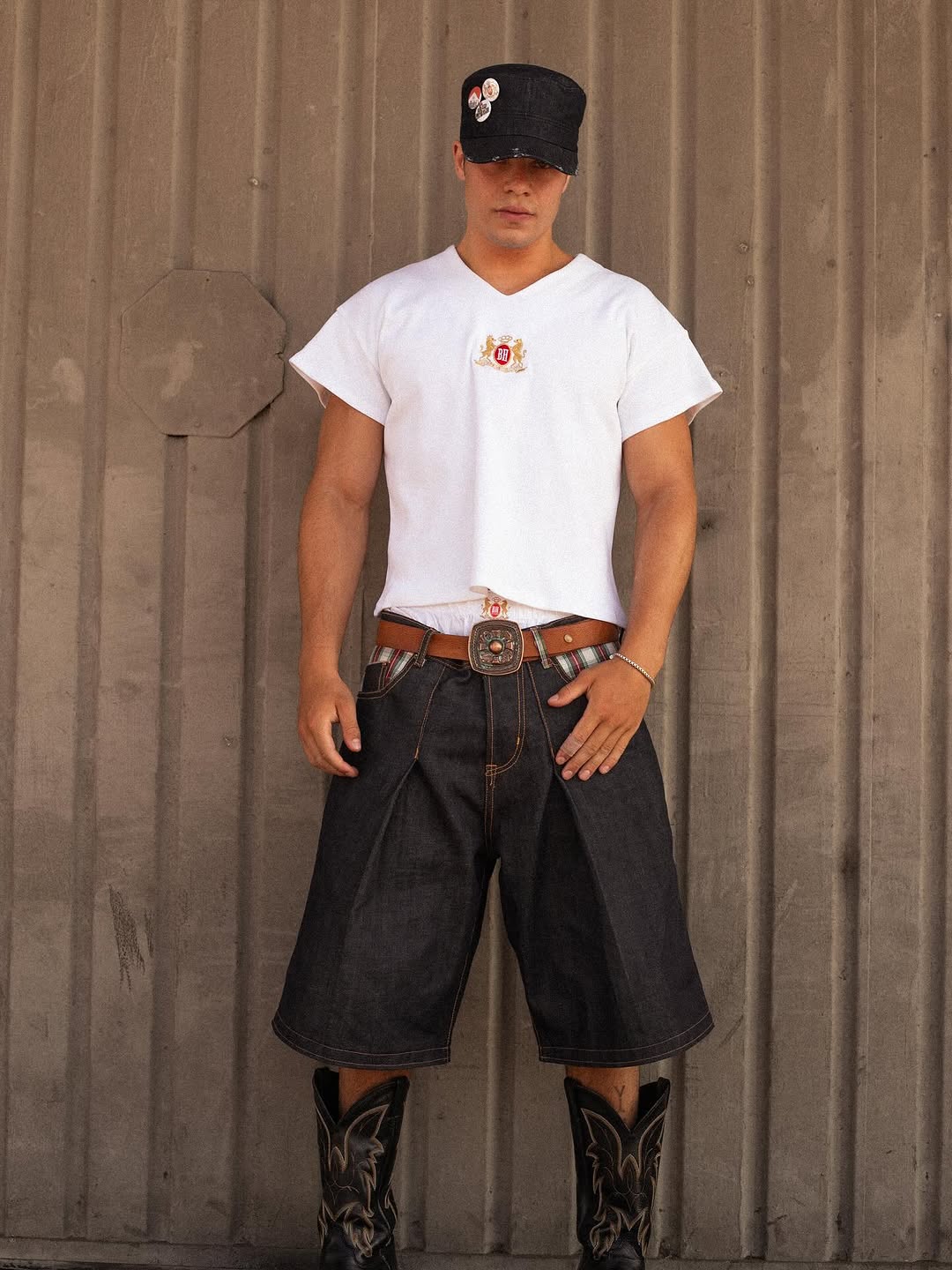 Denim pin hat (indigo)