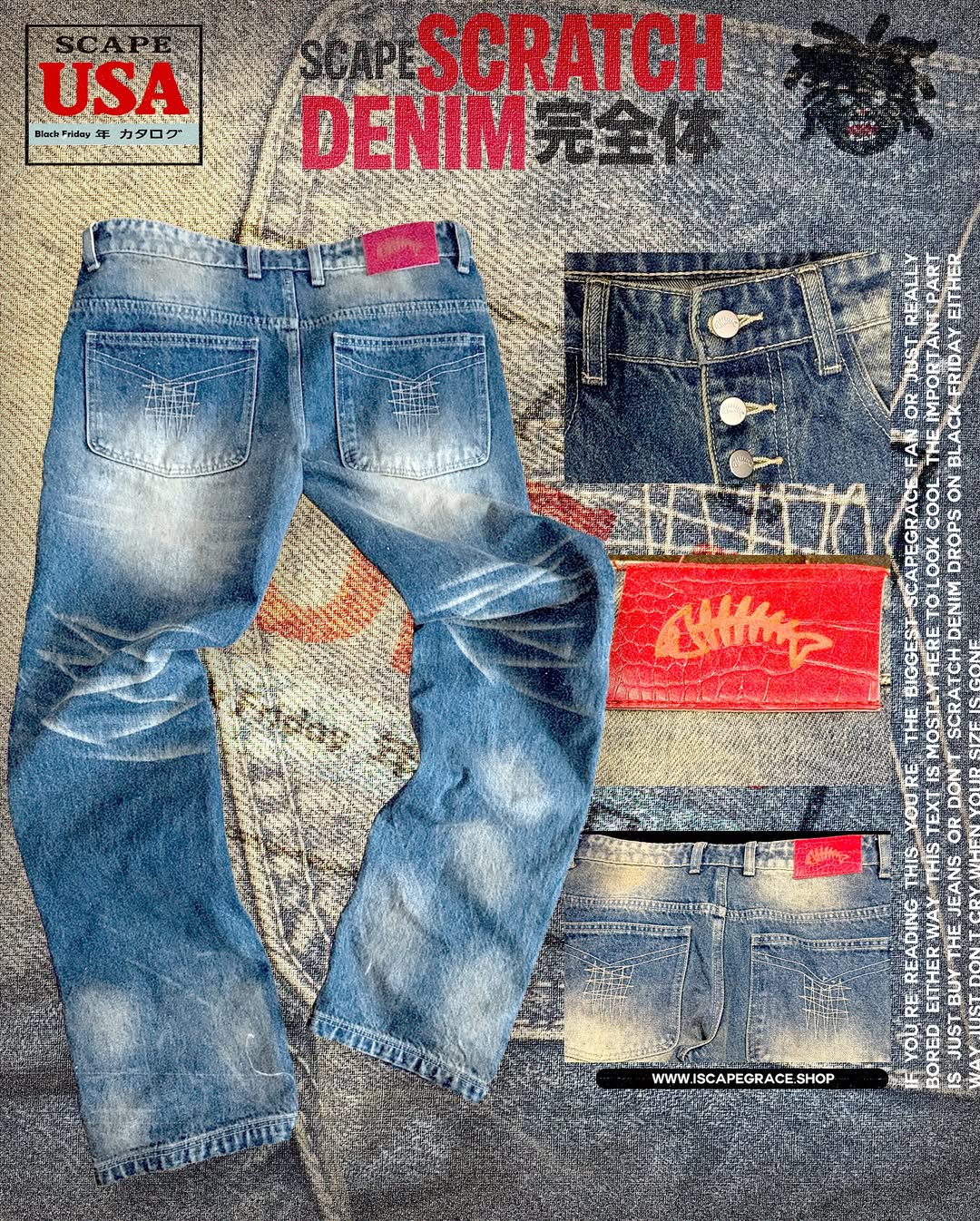 "SCRATCH" DENIM
