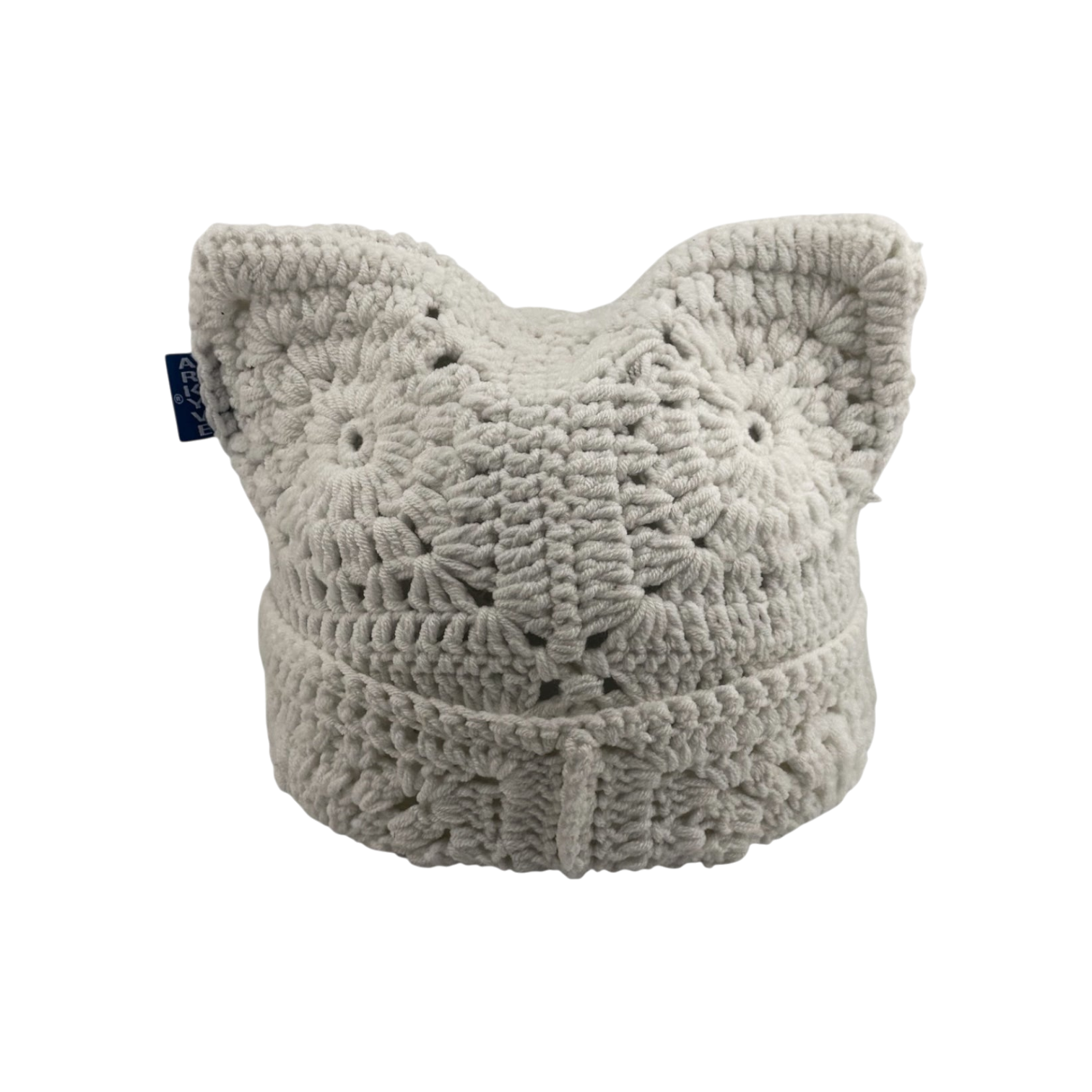 Snow Crochet Cat Hat