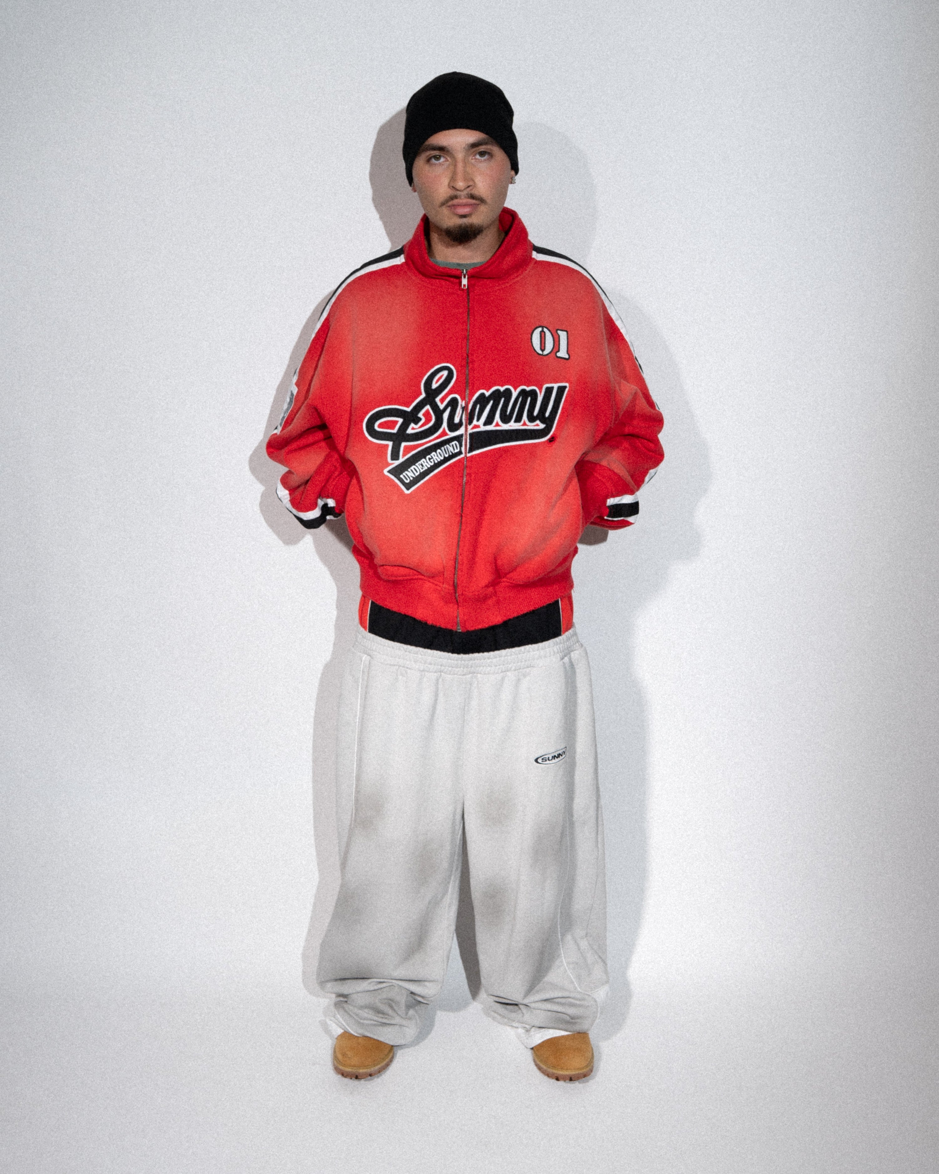 LOST AND FOUND TRACK JACKET - RED