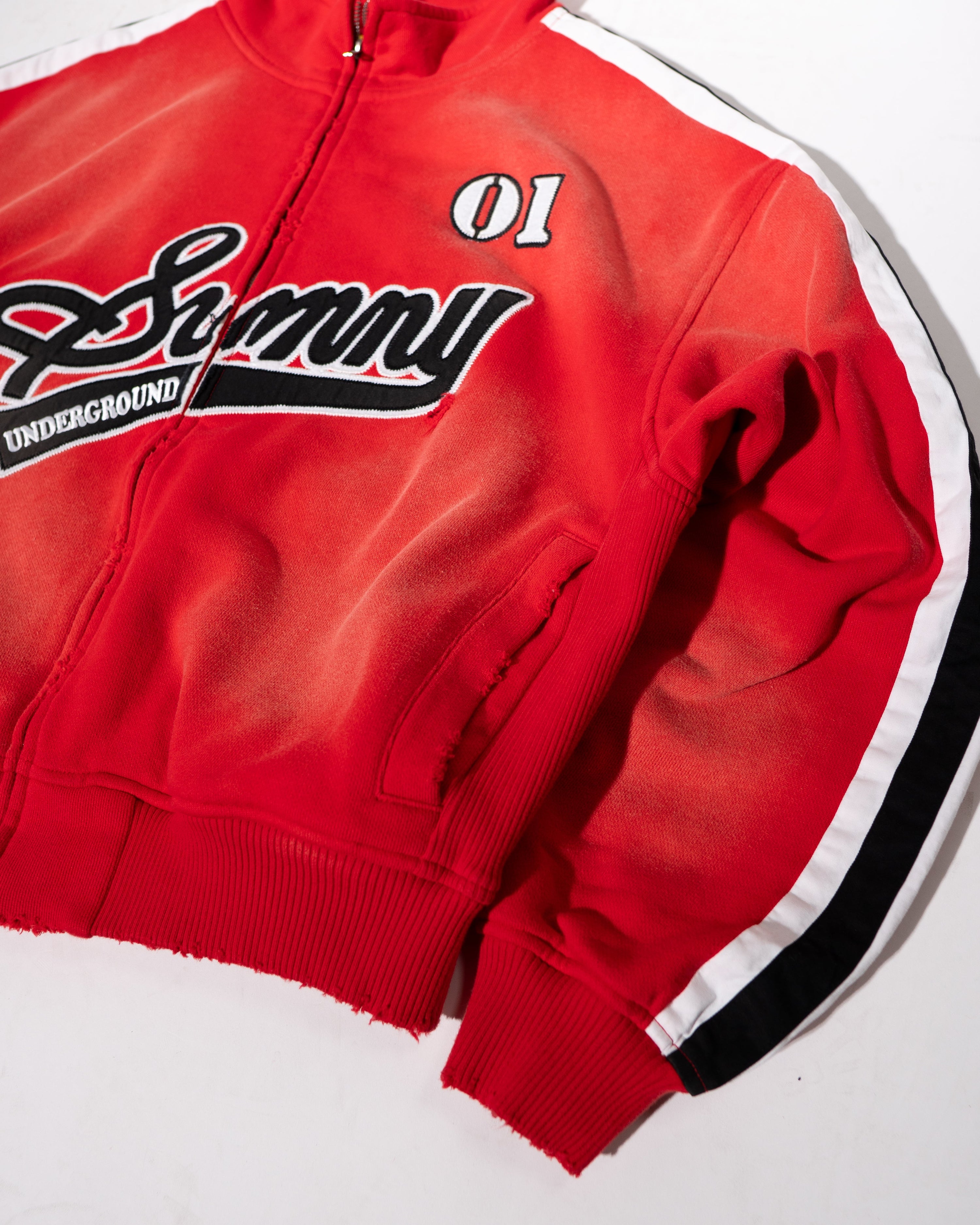 LOST AND FOUND TRACK JACKET - RED